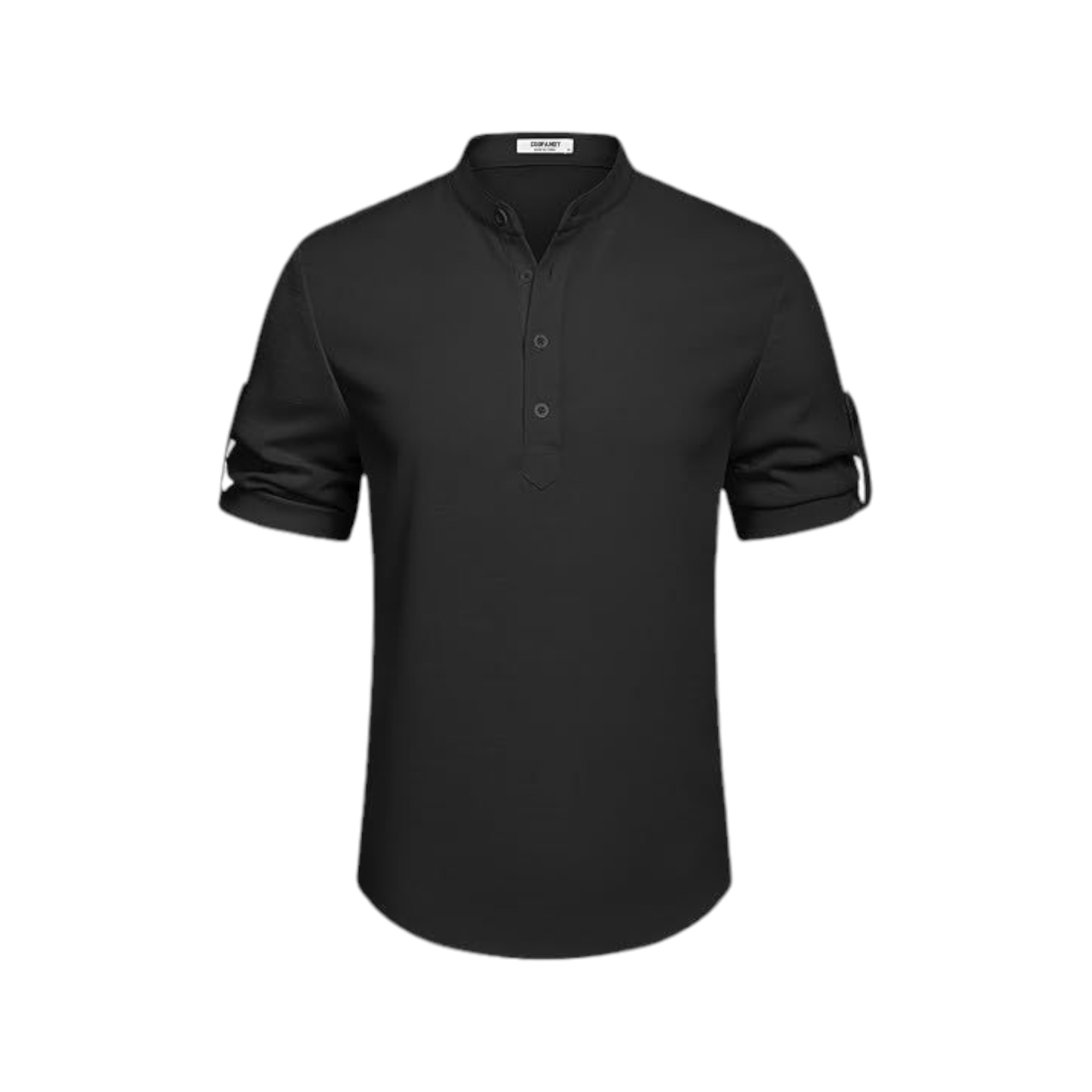 Cross-border Men’s Summer Casual Shirt: Solid Color Short-Sleeved,  Youth Half Cardigan Top 