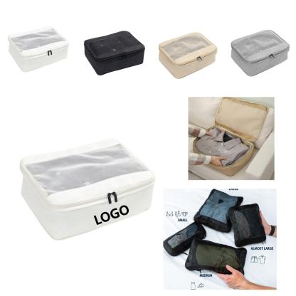 Travel Compression Organizer Bags: Double-Zipper Luggage Storage Set, Perfect for Organizing Belongings