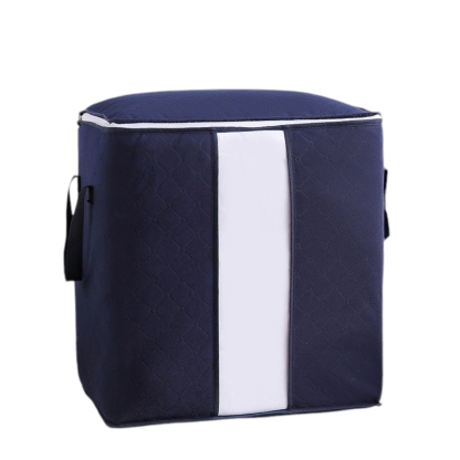    Cross-border Quilt Storage Bag with Transparent Window: Ideal for Clothing Storage, Moving, and Home Quilt Organization