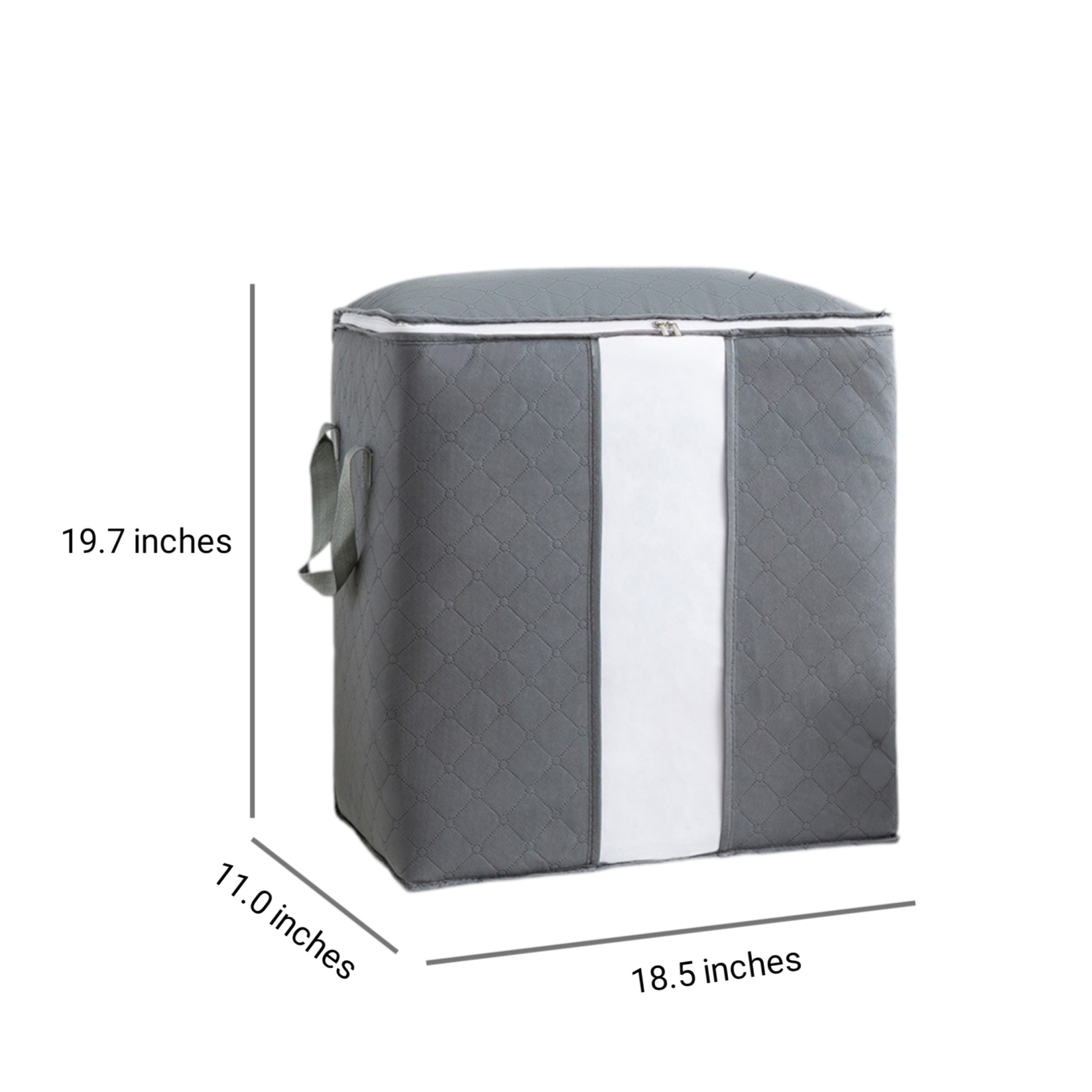    Cross-border Quilt Storage Bag with Transparent Window: Ideal for Clothing Storage, Moving, and Home Quilt Organization