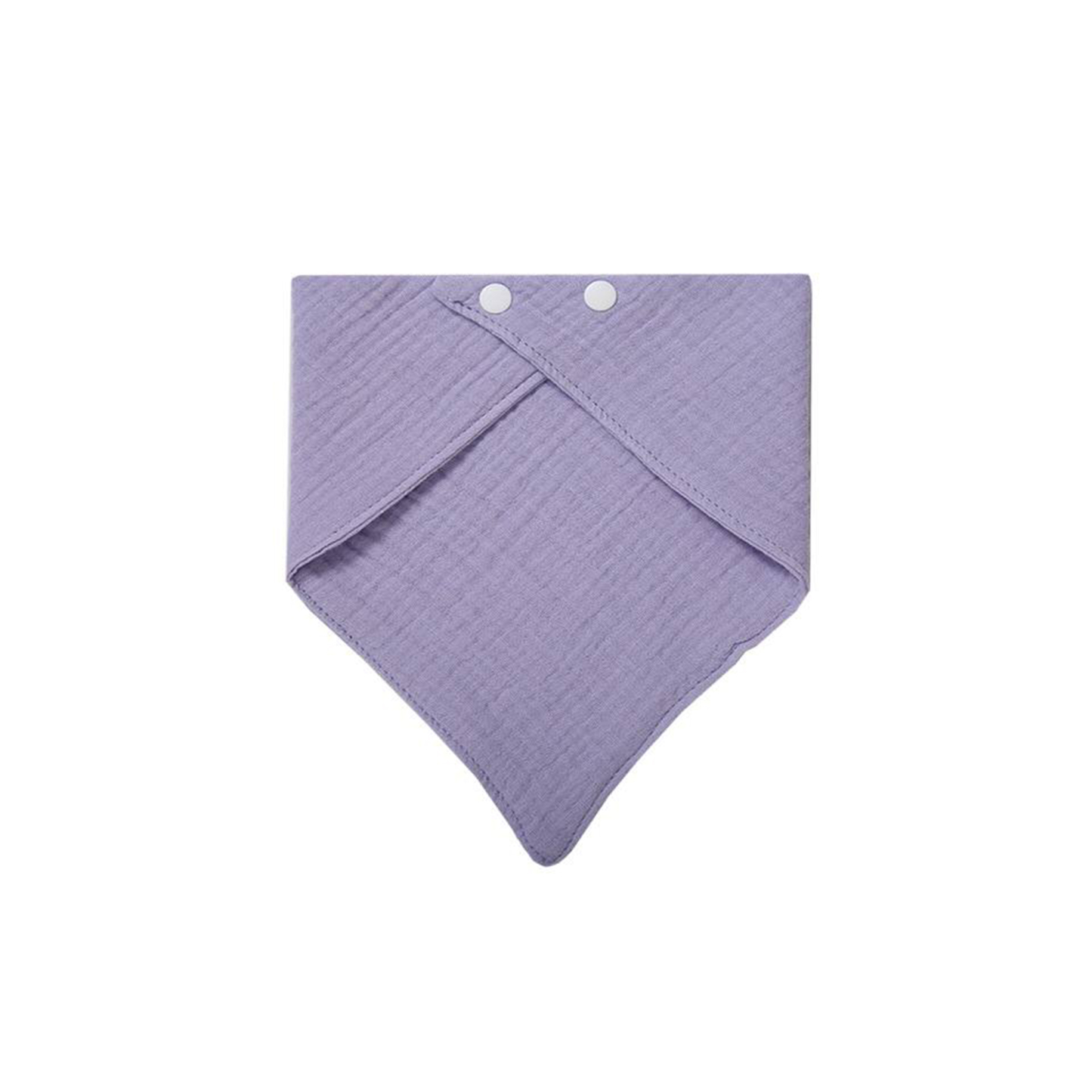 Solid-color Baby Gauze Triangle Bib