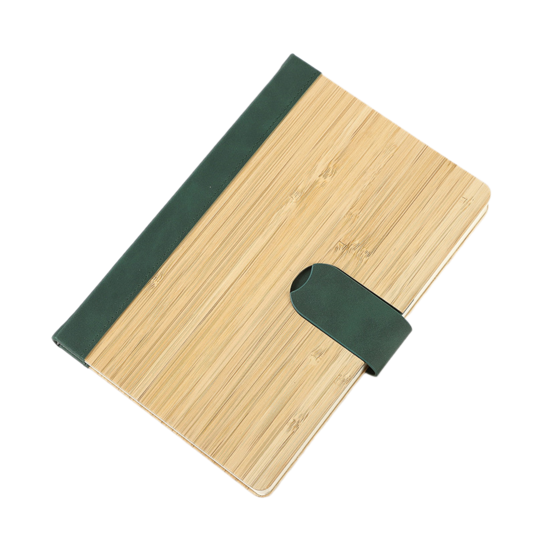 Bamboo-fronted Magnetic Clasp Book