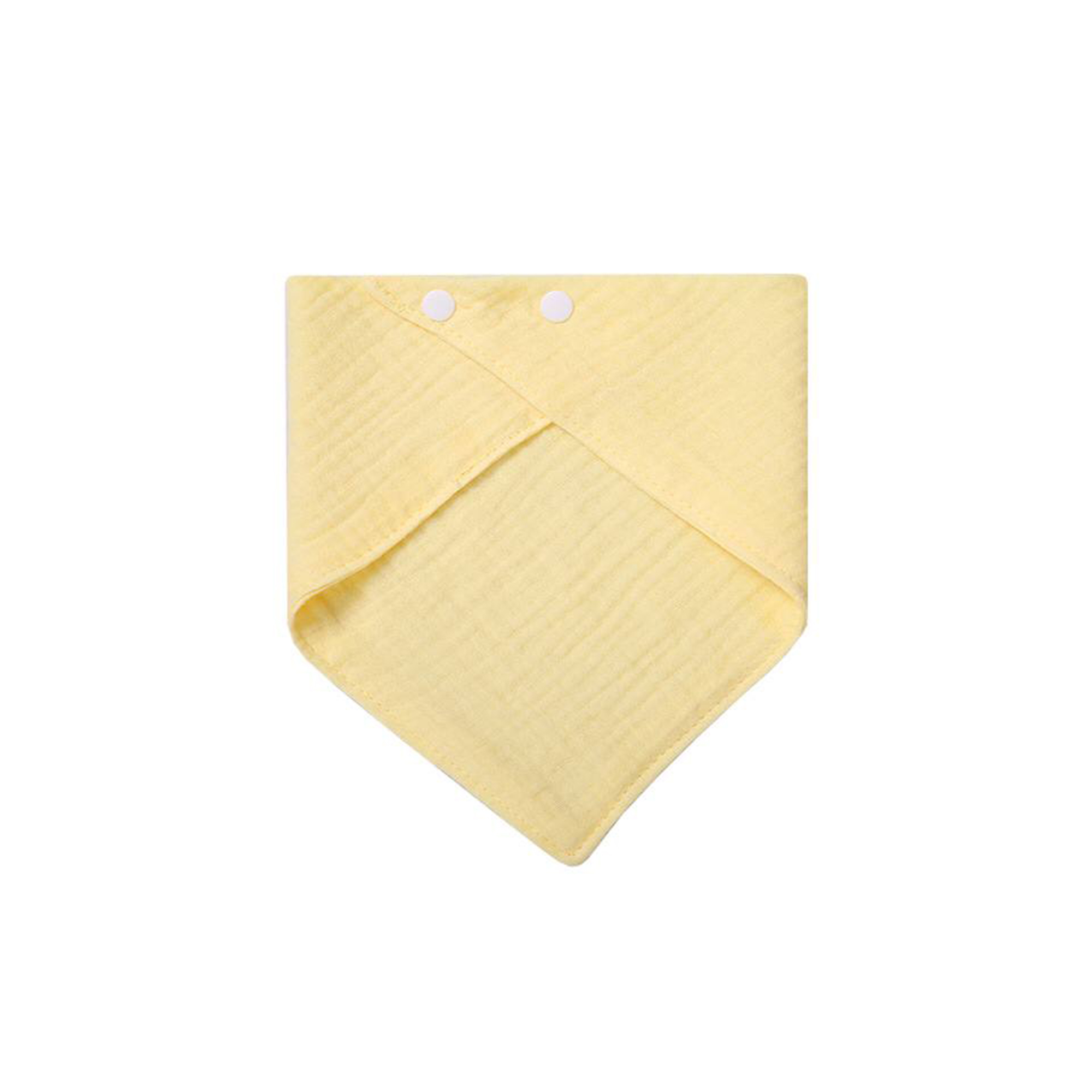 Solid-color Baby Gauze Triangle Bib