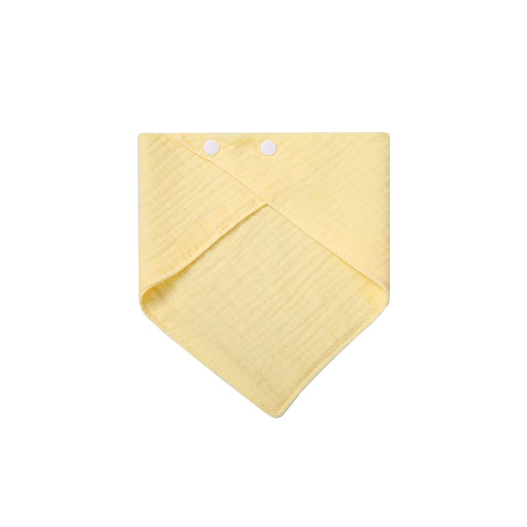 Solid-color Baby Gauze Triangle Bib