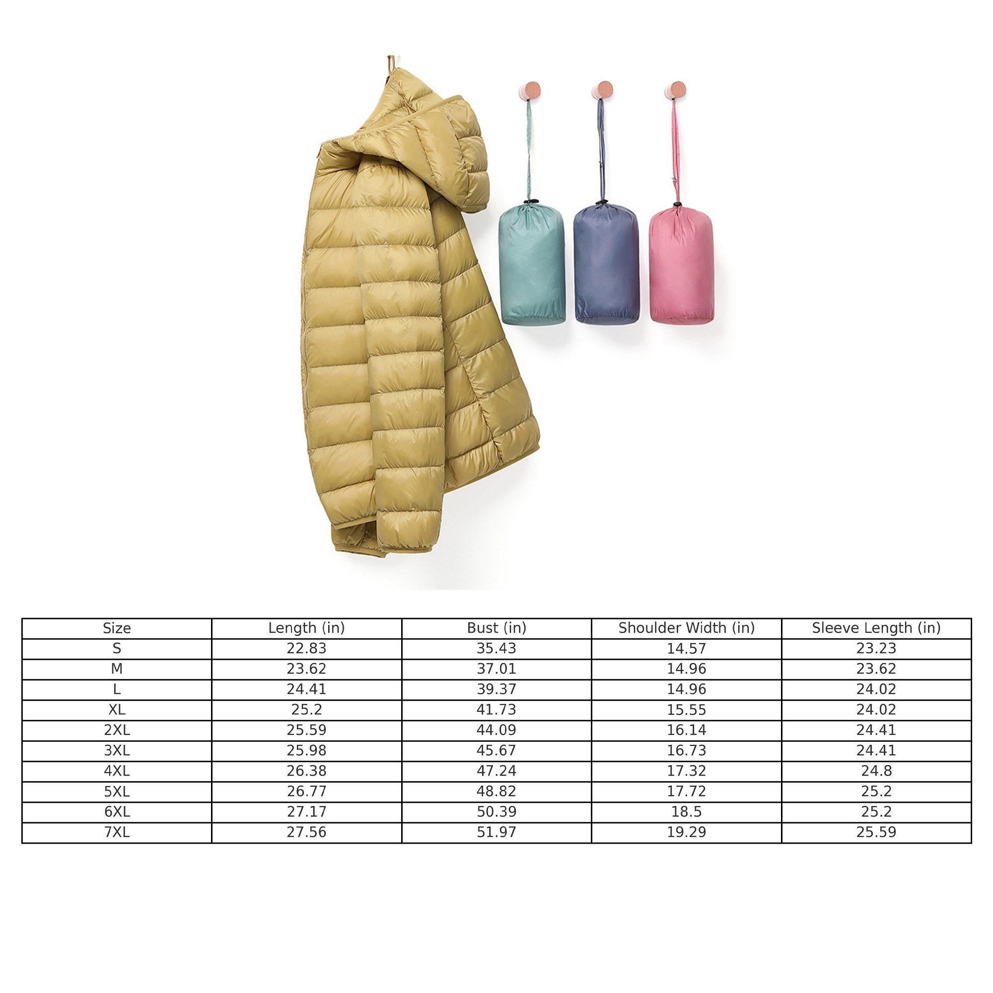 New lightweight down jacket for Winter 2023 and current fashion trend 