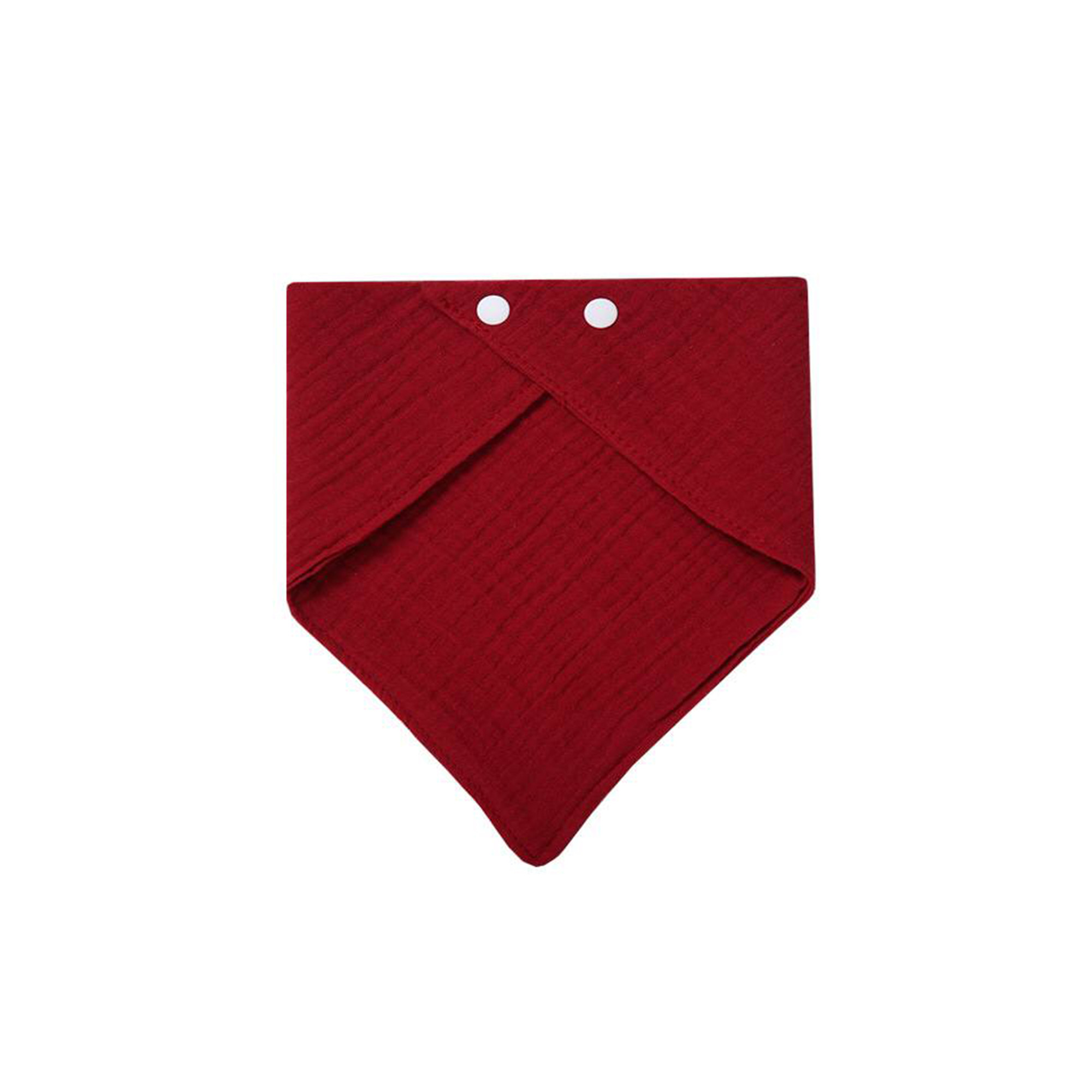 Solid-color Baby Gauze Triangle Bib