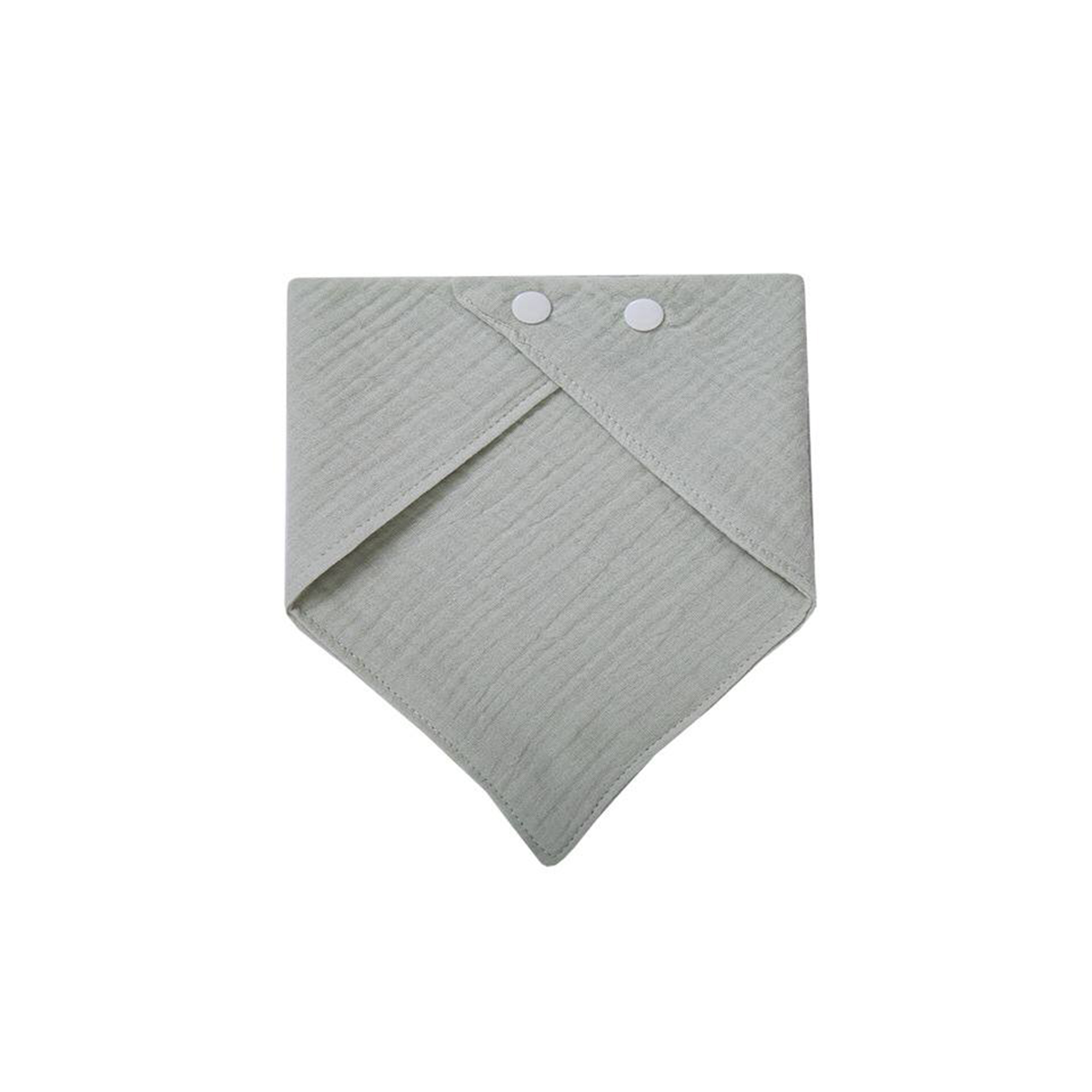 Solid-color Baby Gauze Triangle Bib