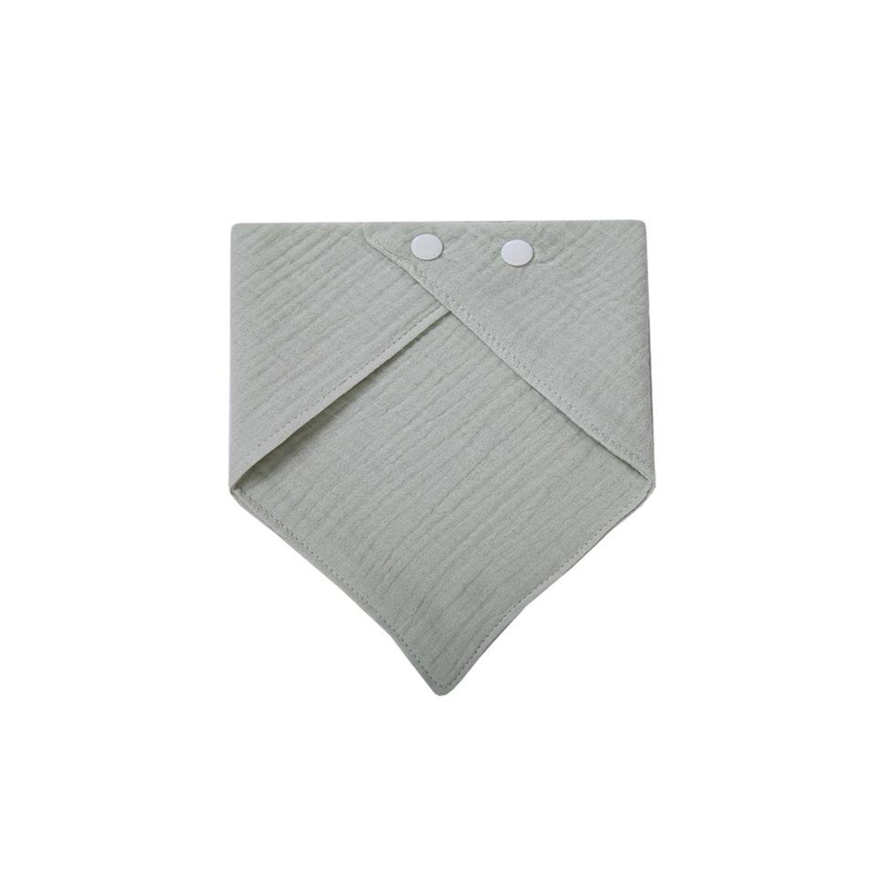 Solid-color Baby Gauze Triangle Bib