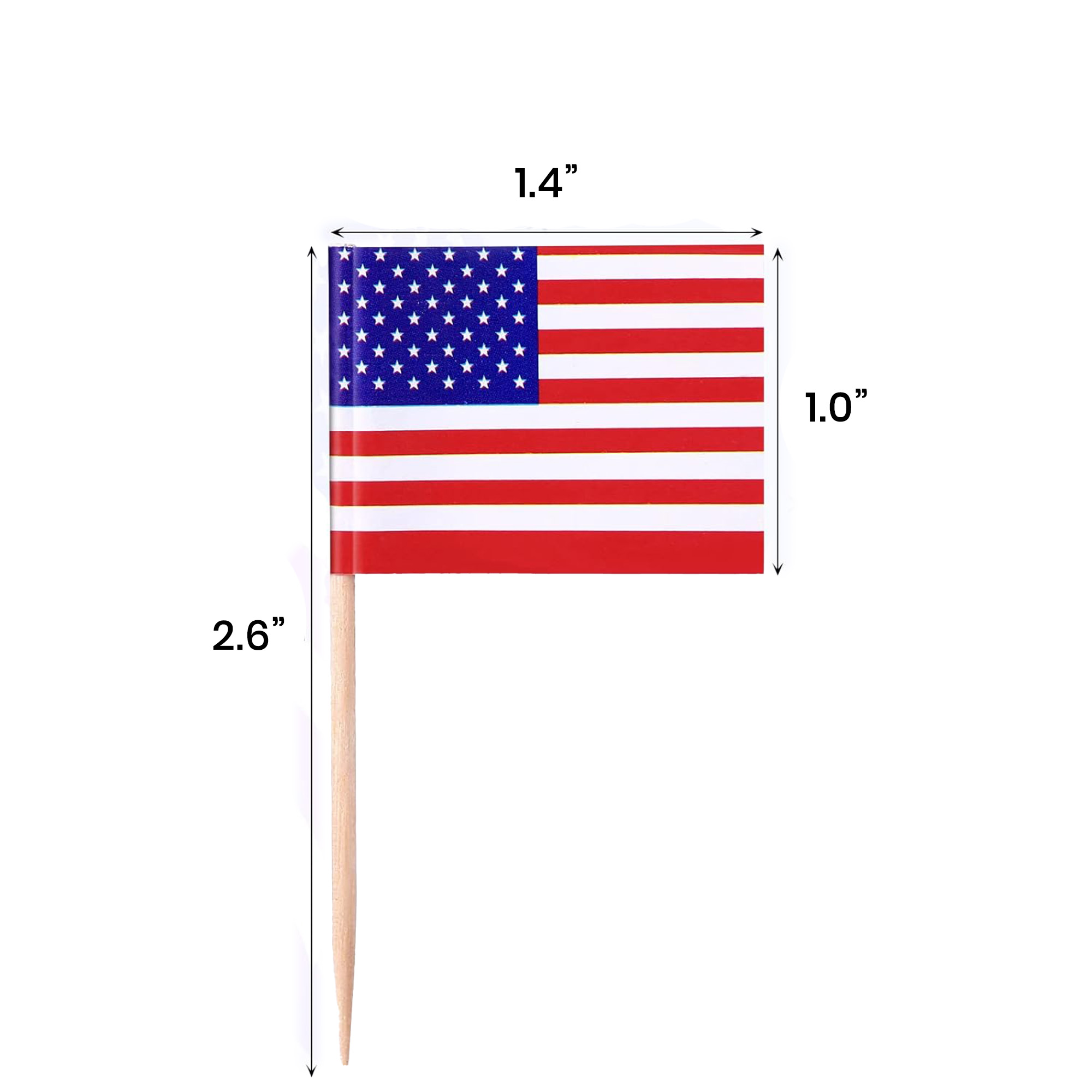 American Flag Toothpick