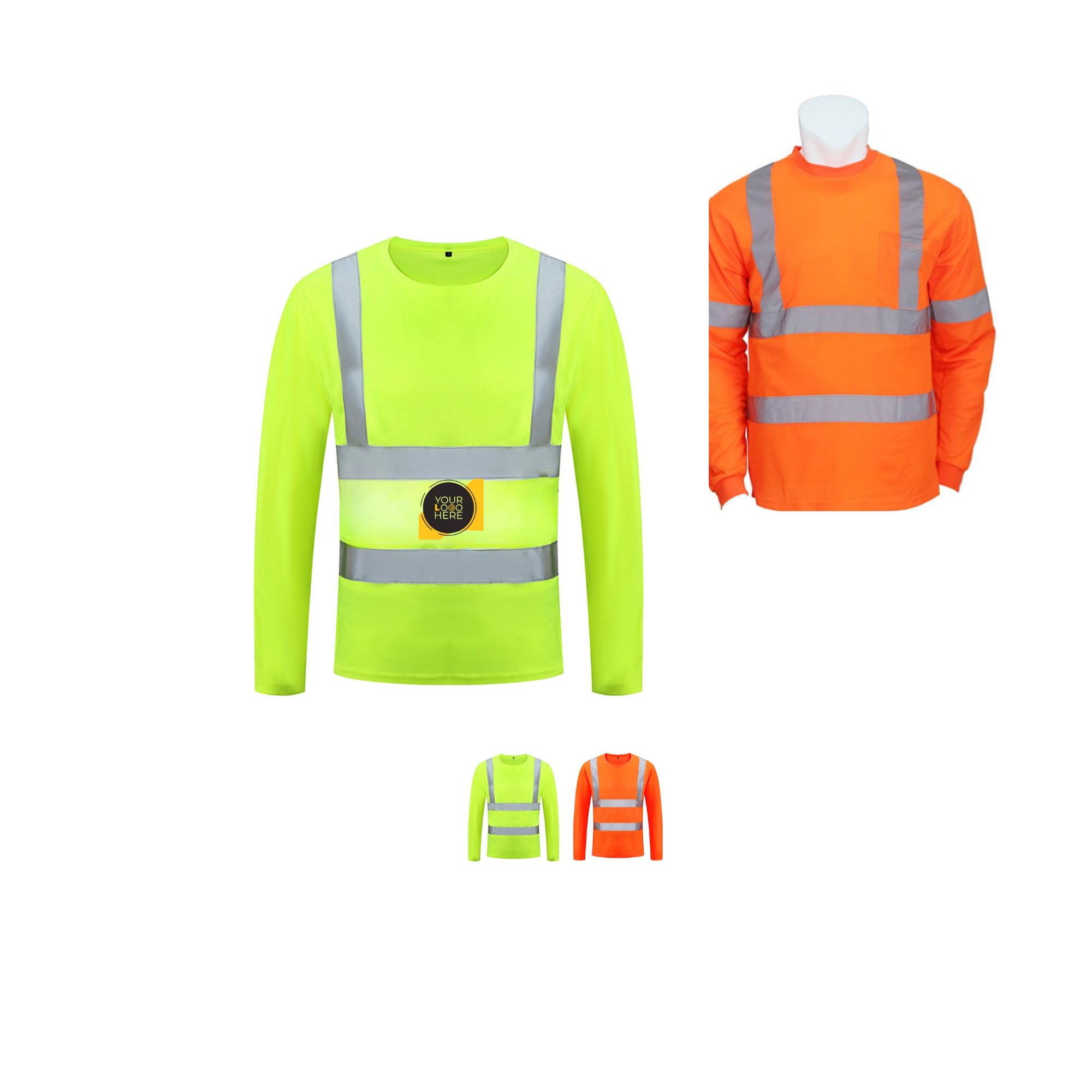 Reflective vests sweat-absorbing 