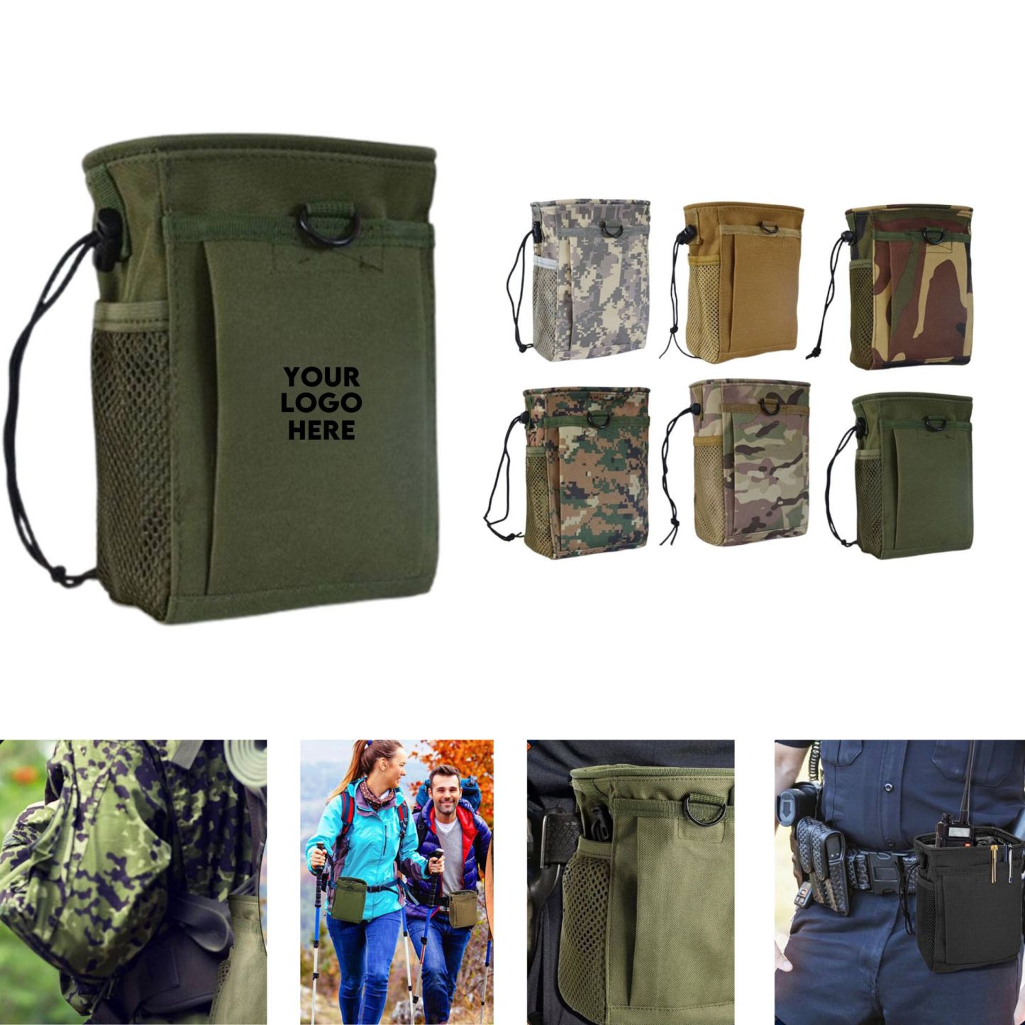 Mini Tactical Field Pouch with MOLLE Straps