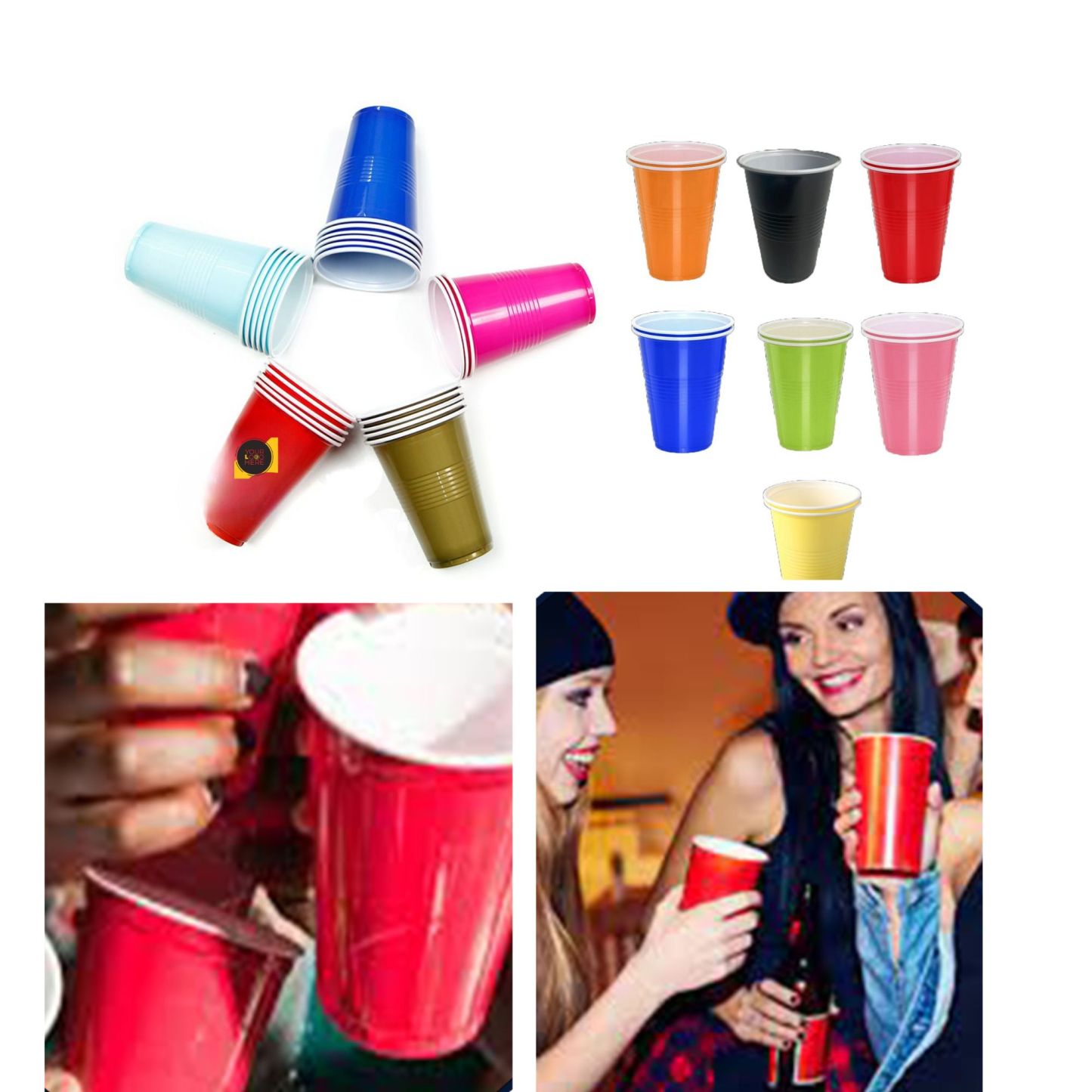 Double-Color Party Cups