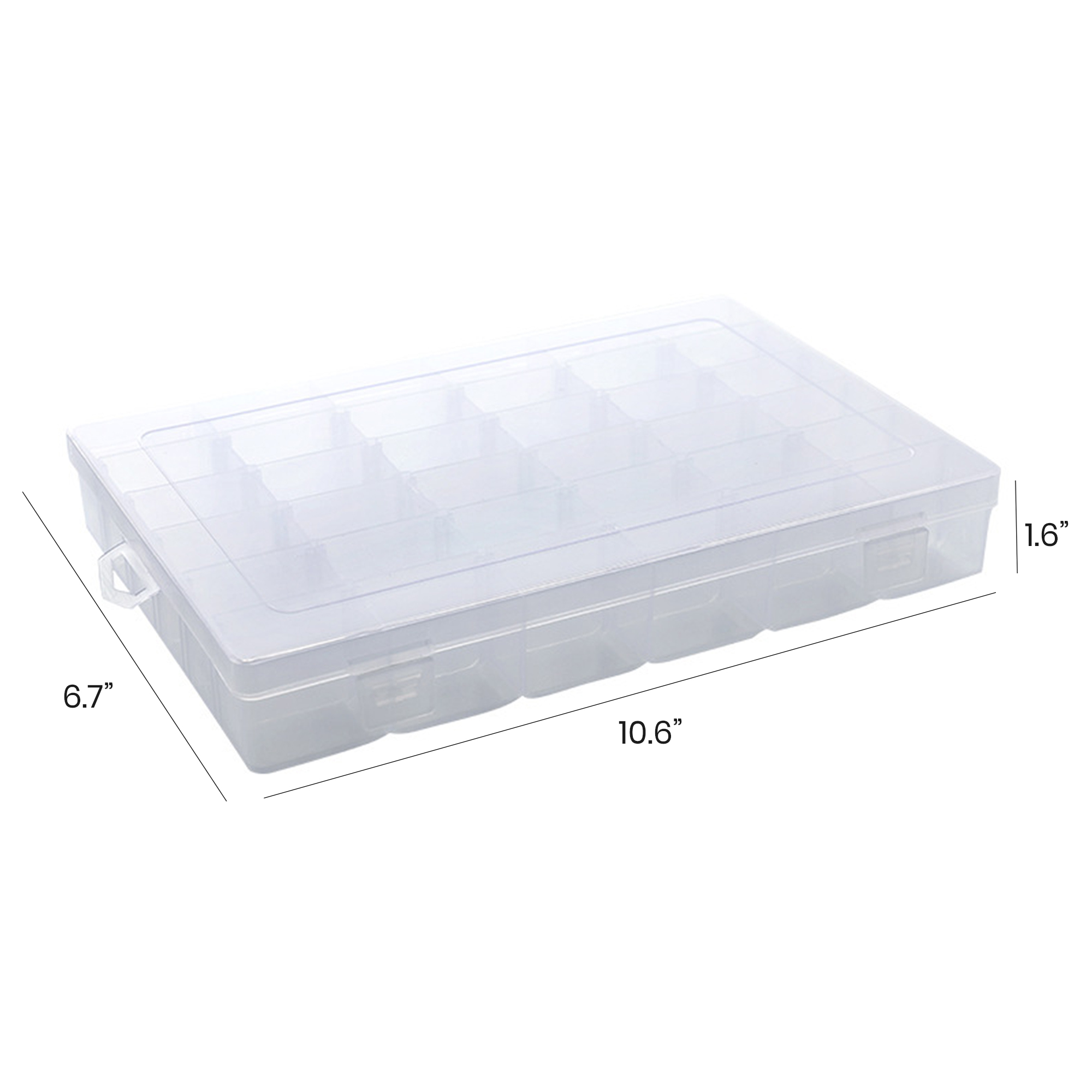  36-Grid Detachable Plastic Multifunctional Transparent Storage Box for Jewelry, Beads, Small Screws, DIY Supplies & Cosmetics