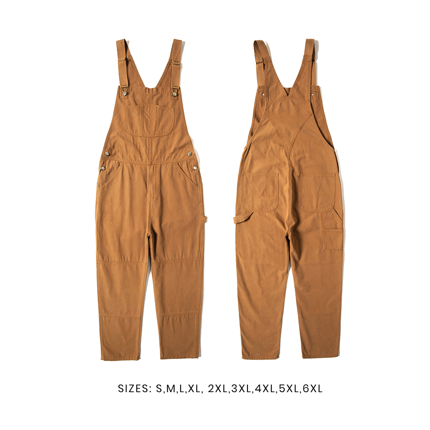  New European and American Unisex Denim Overalls: Loose Straight-Leg Couple Suspender Workwear for Spring & Autumn