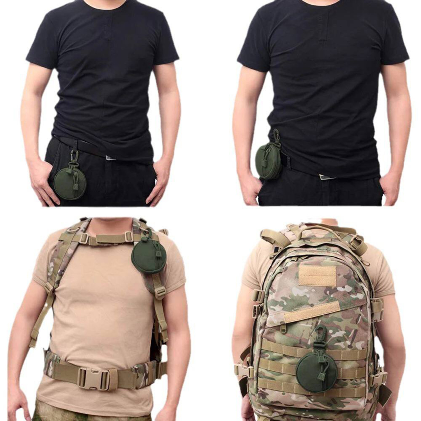 Tactical Hip Pouch with Spring Clip – Mini Utility Key Organizer