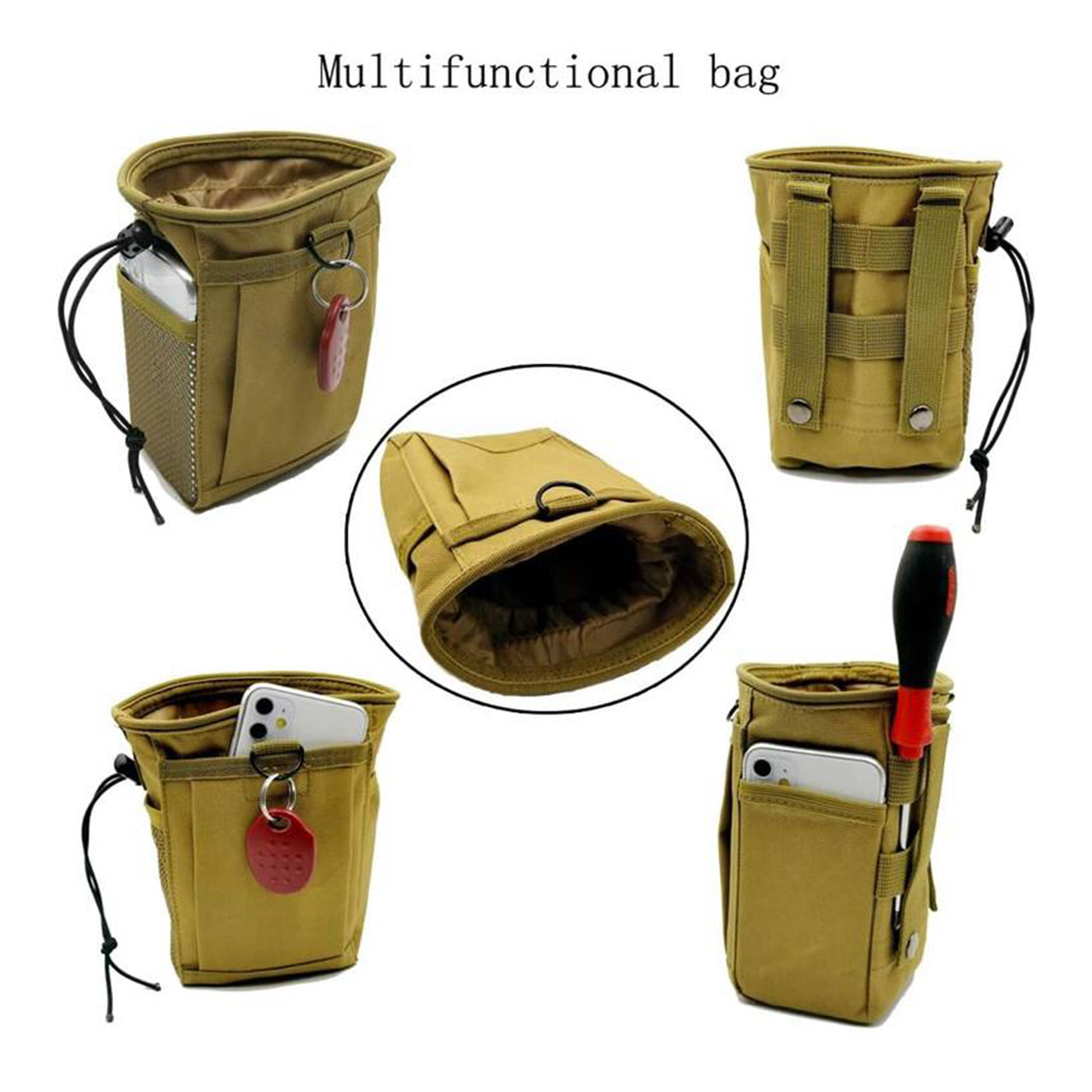 Mini Tactical Field Pouch with MOLLE Straps