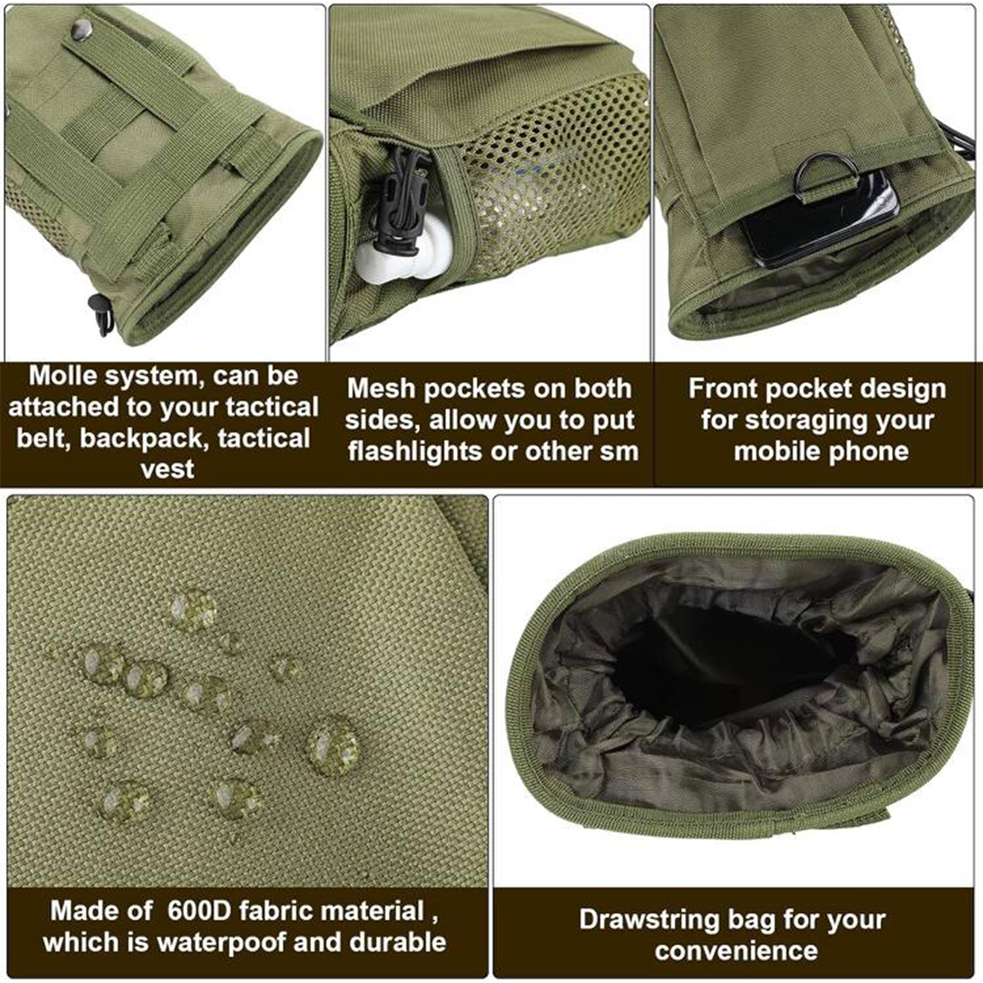 Mini Tactical Field Pouch with MOLLE Straps