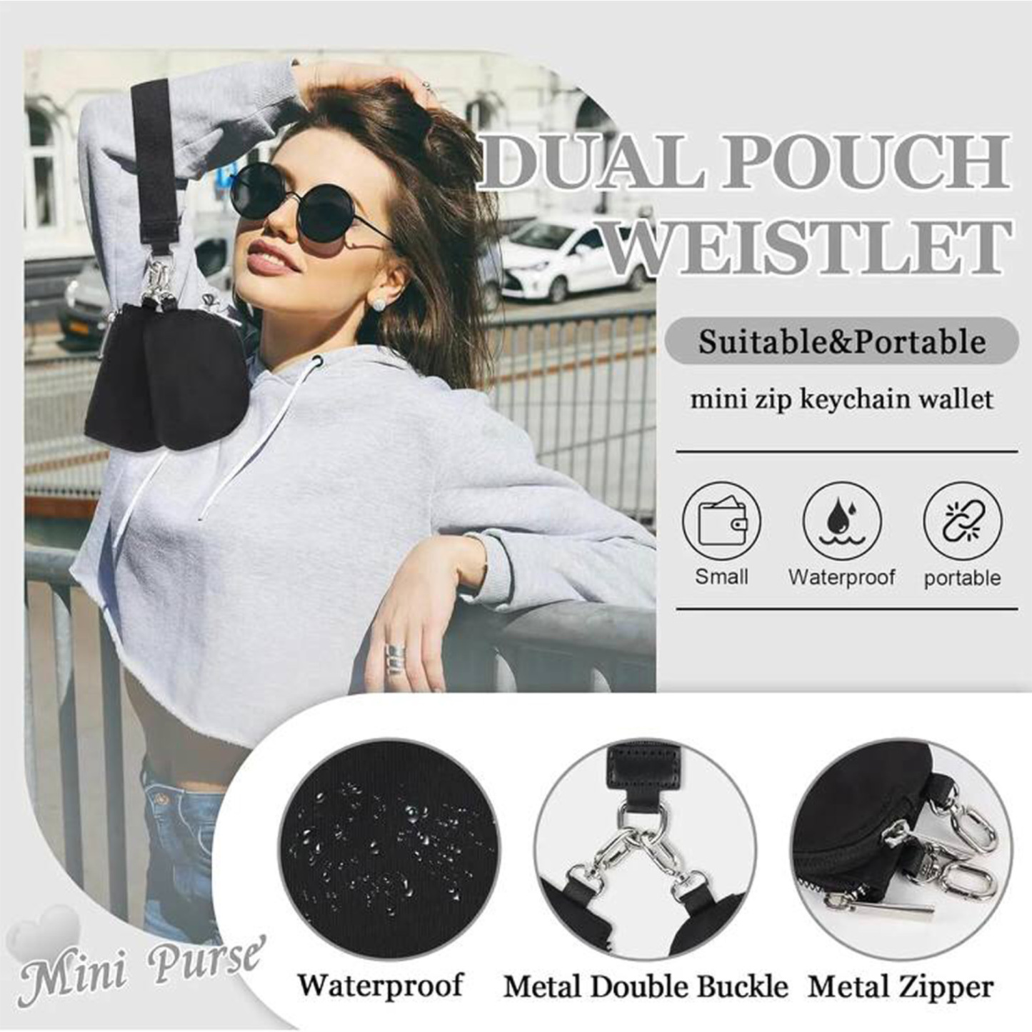 2024 Compact Wrist Bag – Includes Wrist Strap, Multiple Colors