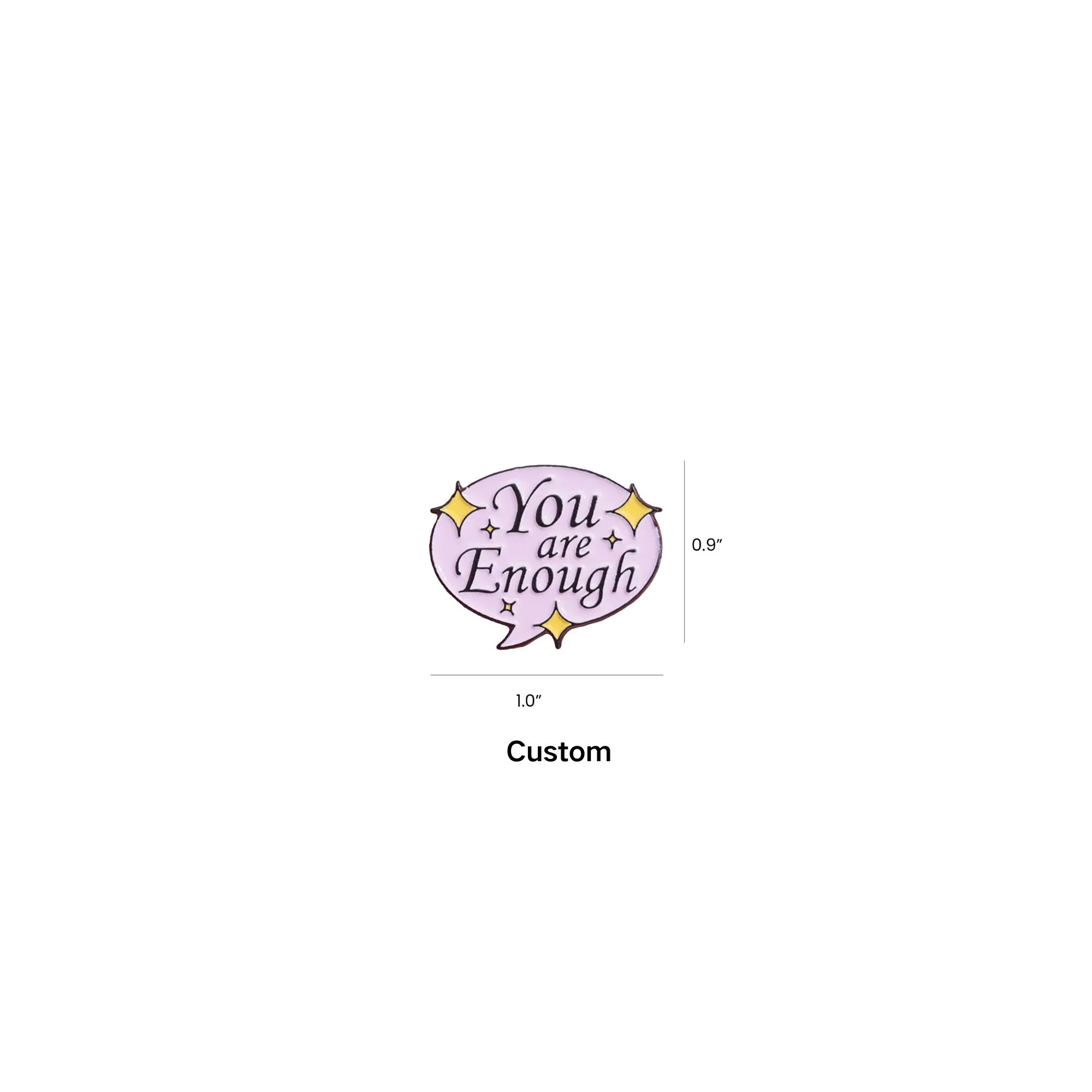 Tailorable Lapel Pins Emblem Word Adornments