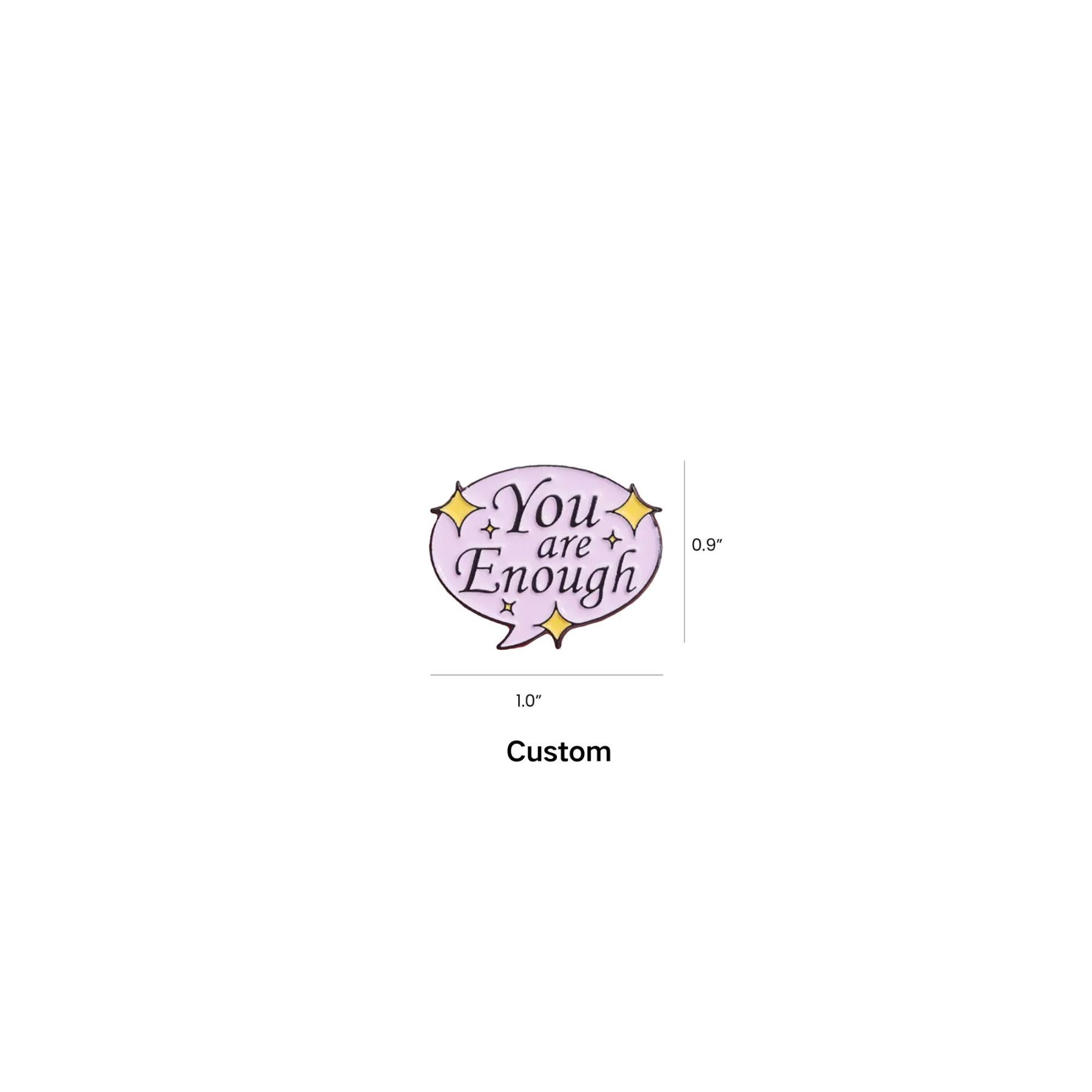Tailorable Lapel Pins Emblem Word Adornments