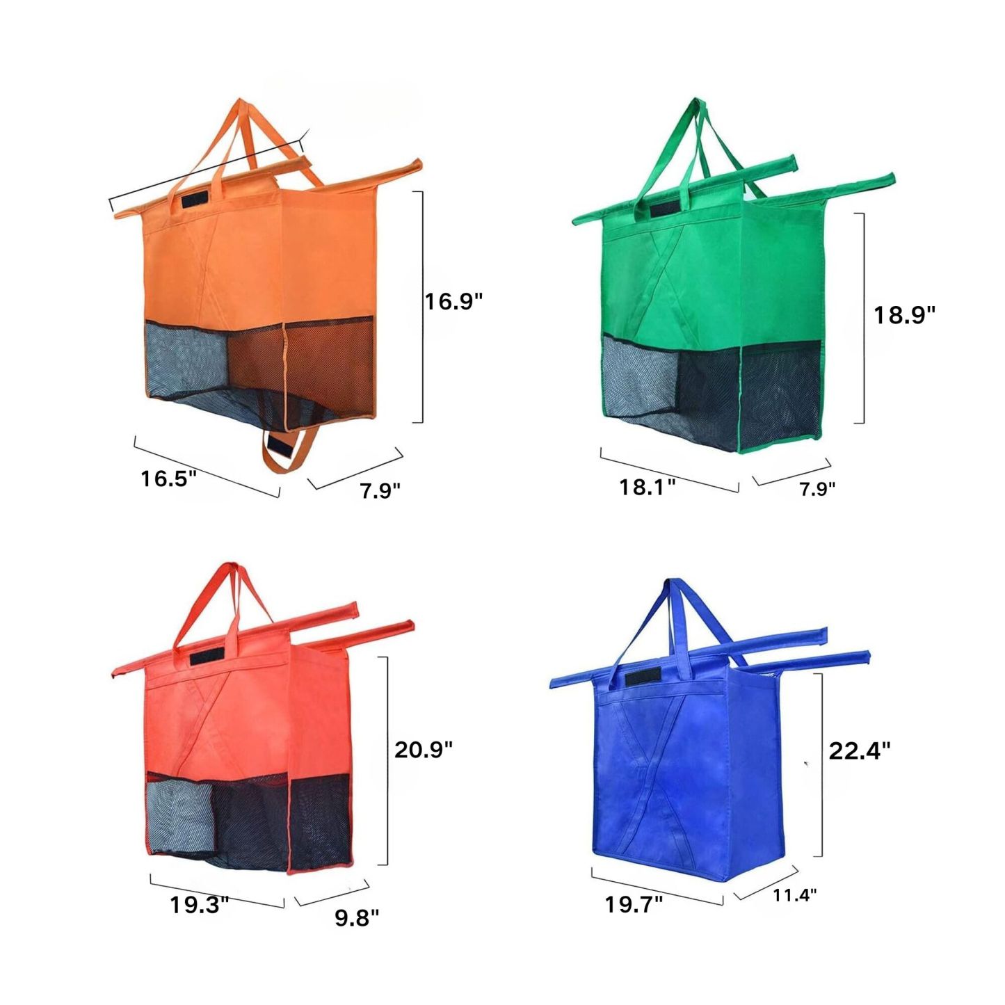 Grocery Trolley Mesh Carry Ba