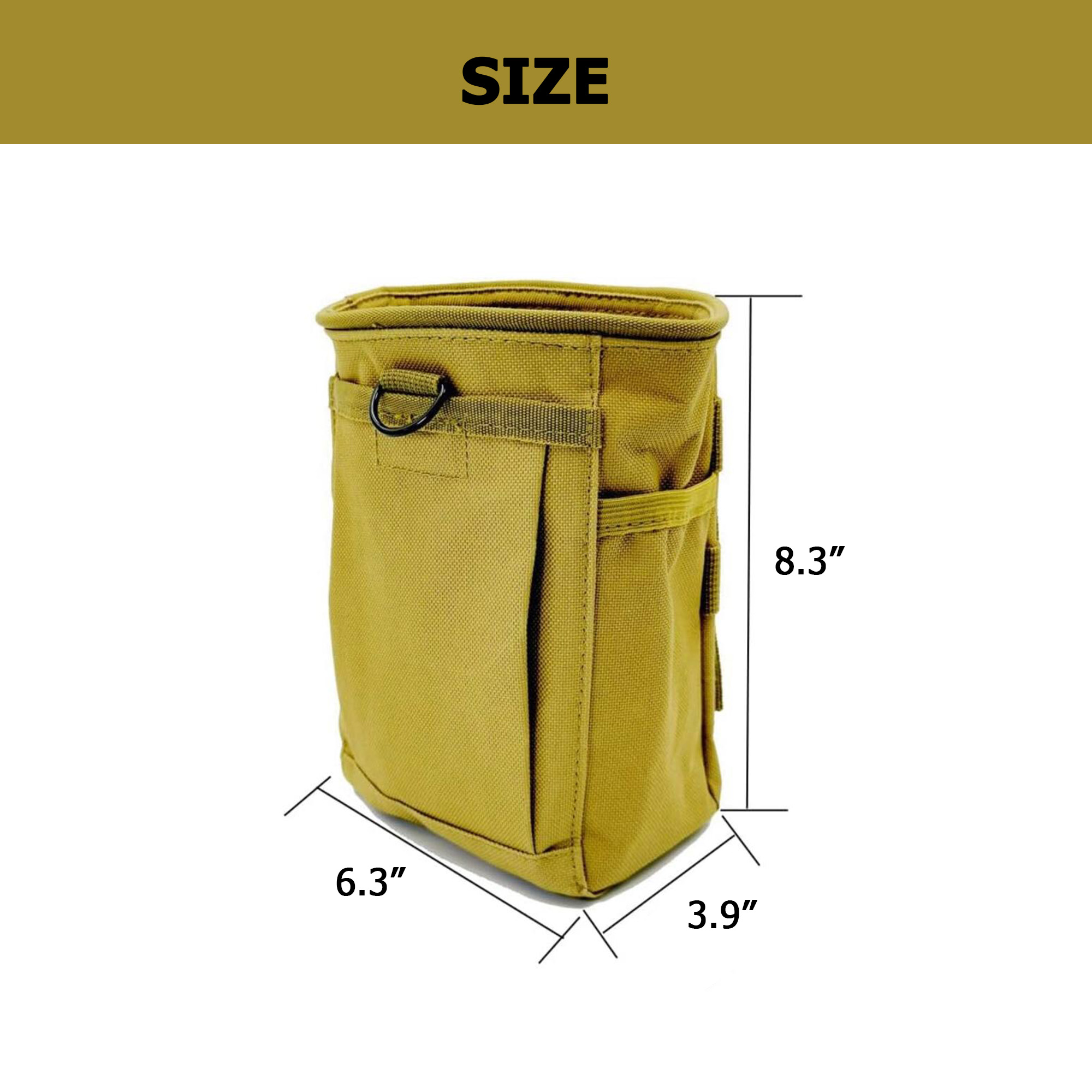 Mini Tactical Field Pouch with MOLLE Straps