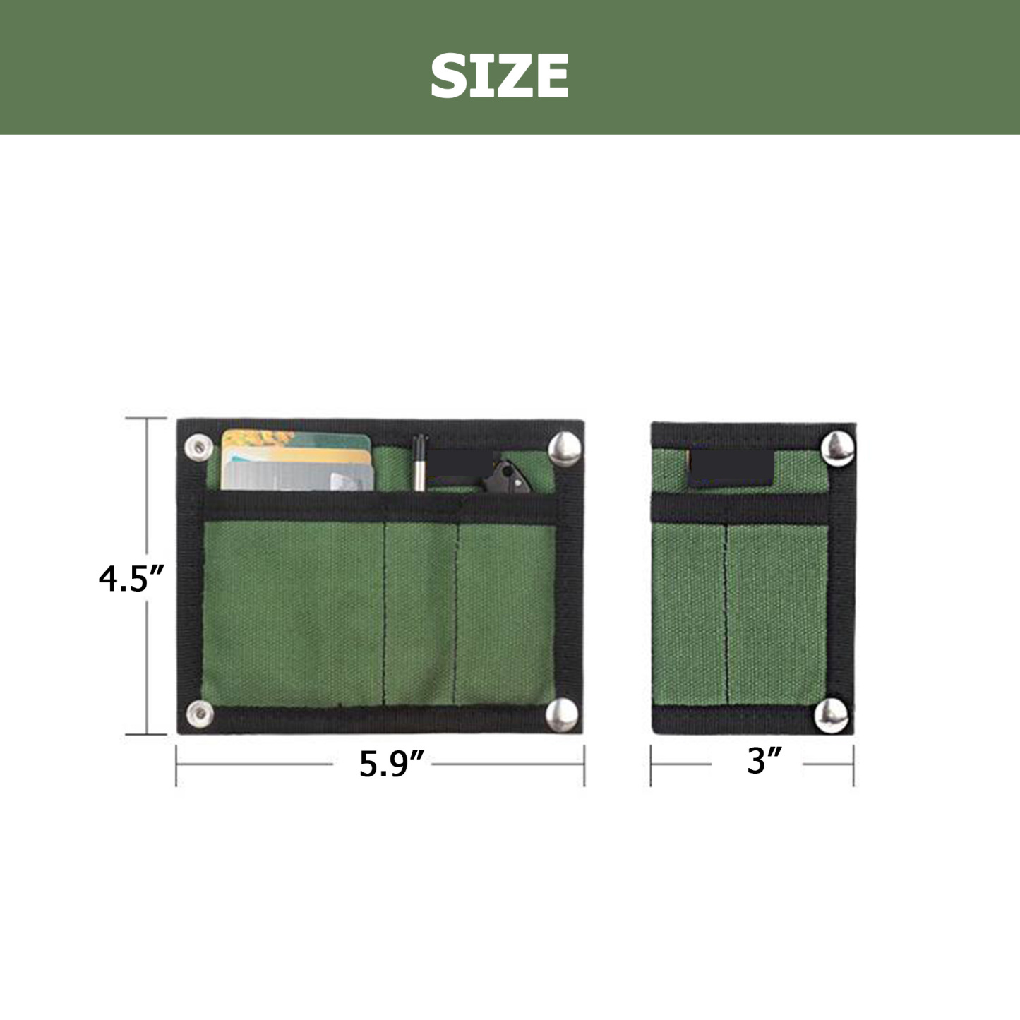  Mini Tactical Hip Pouch with Retractable Card Sleeve
