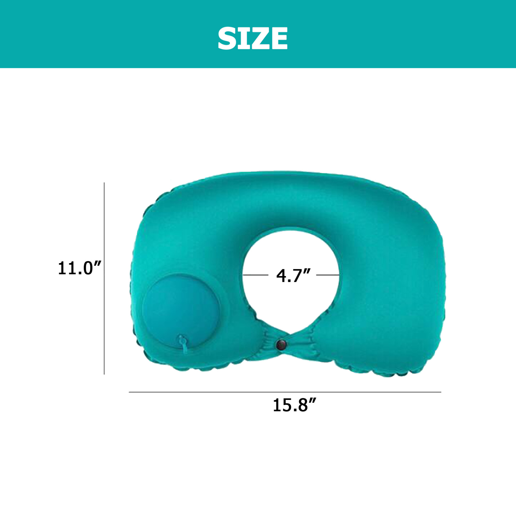 Mini Inflatable Neck Support Pillow – Width