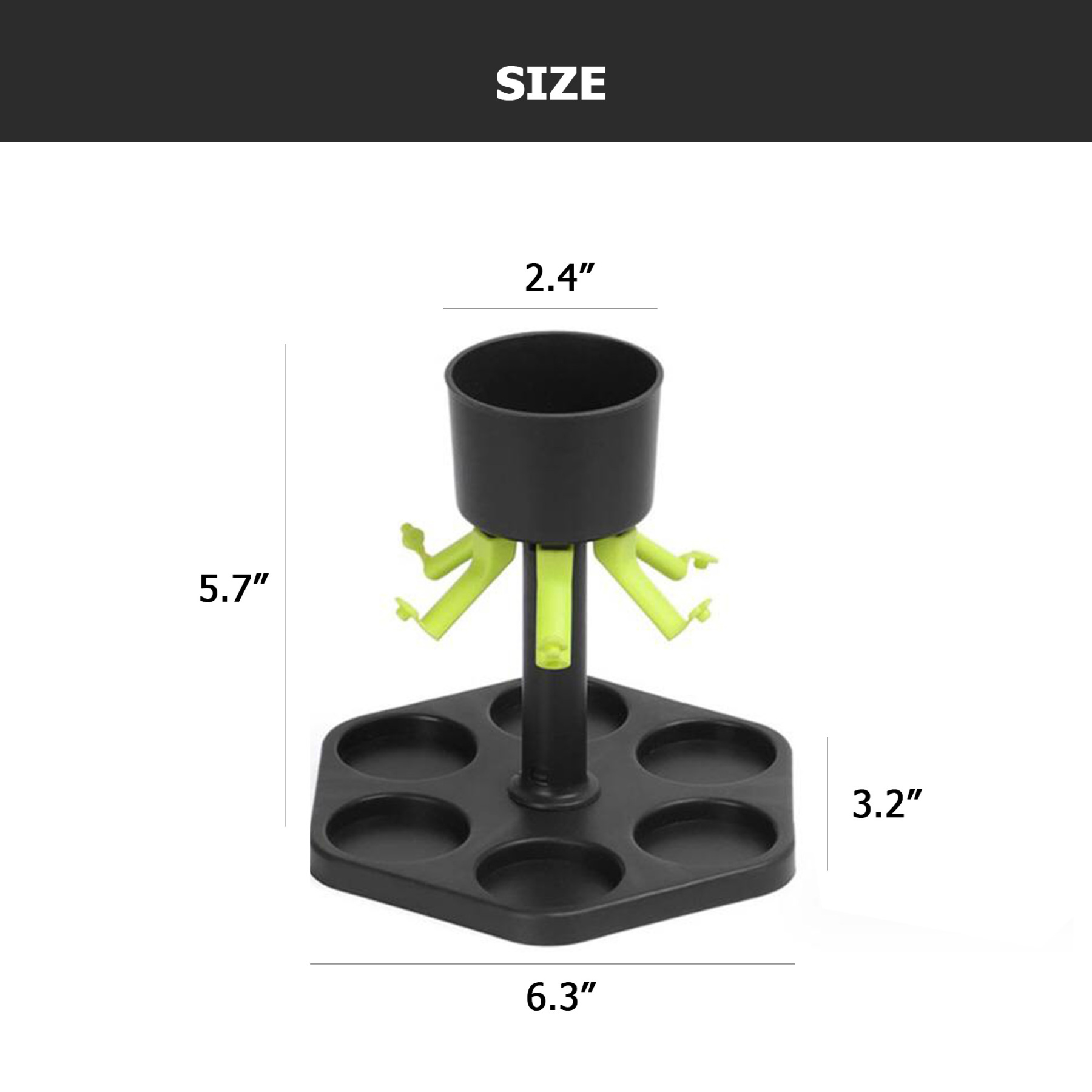 Octagonal Beverage Dispensing PourerOctagonal base for enhanced stability, eight spouts for simultaneous serving