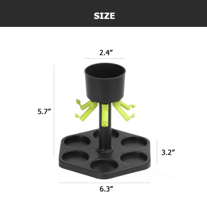 Octagonal Beverage Dispensing PourerOctagonal base for enhanced stability, eight spouts for simultaneous serving
