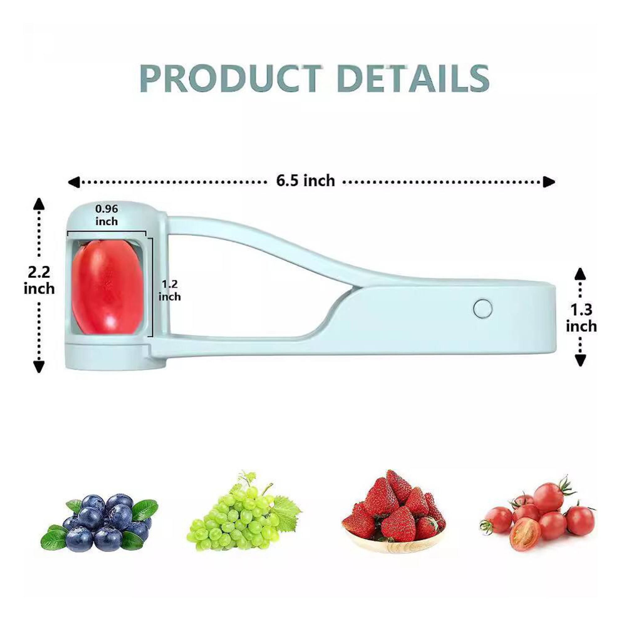 Rapid Berry & Fruit Cutter – Effortless to operate, swiftly cuts strawberries, perfect for yogurt bowls and fruit platters