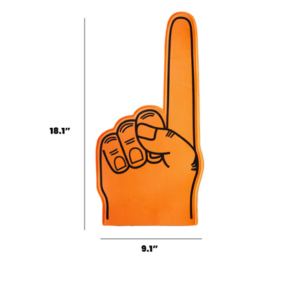 Vibrant Spot Cheering Foam Hand Gestures – Ideal for Sports Games, Concerts, Festivals, Rallies & Corporate Events
