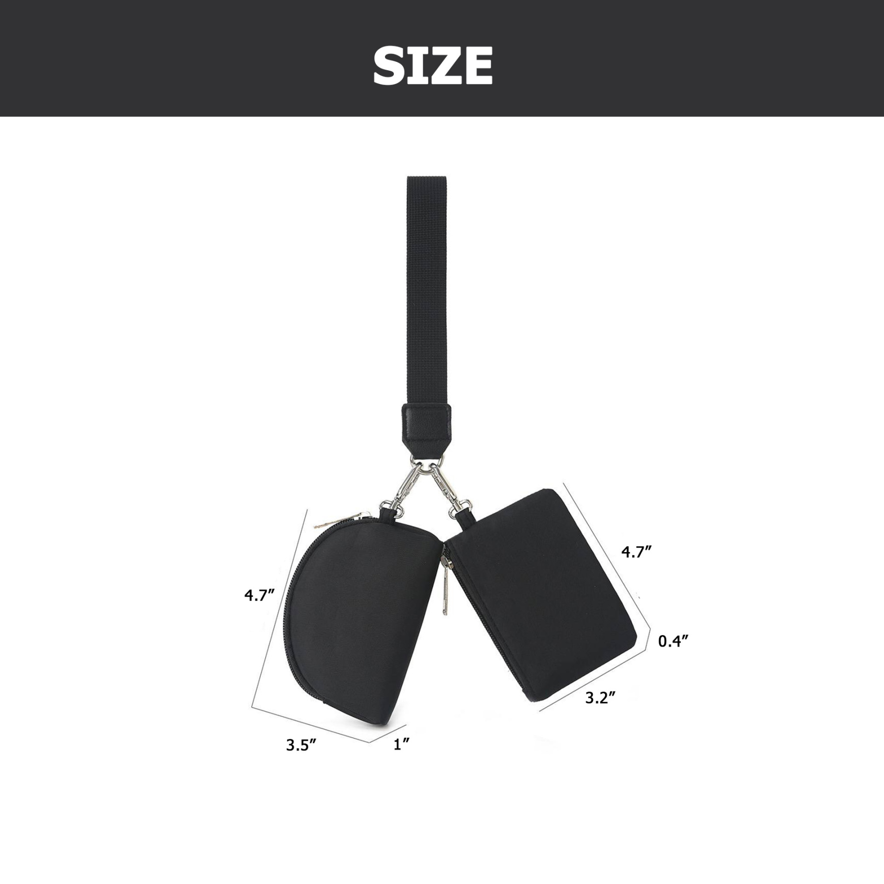 2024 Compact Wrist Bag – Includes Wrist Strap, Multiple Colors