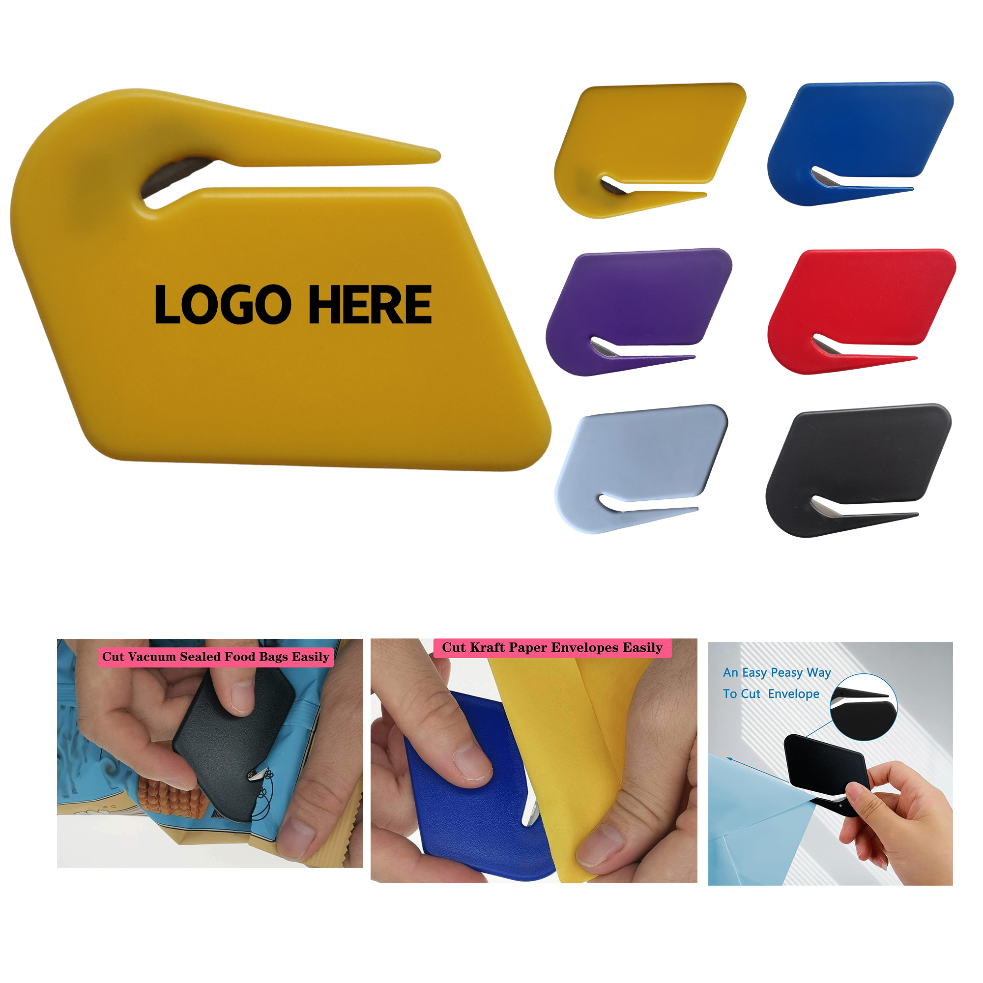 Plastic Letter Opener & Box Cutter