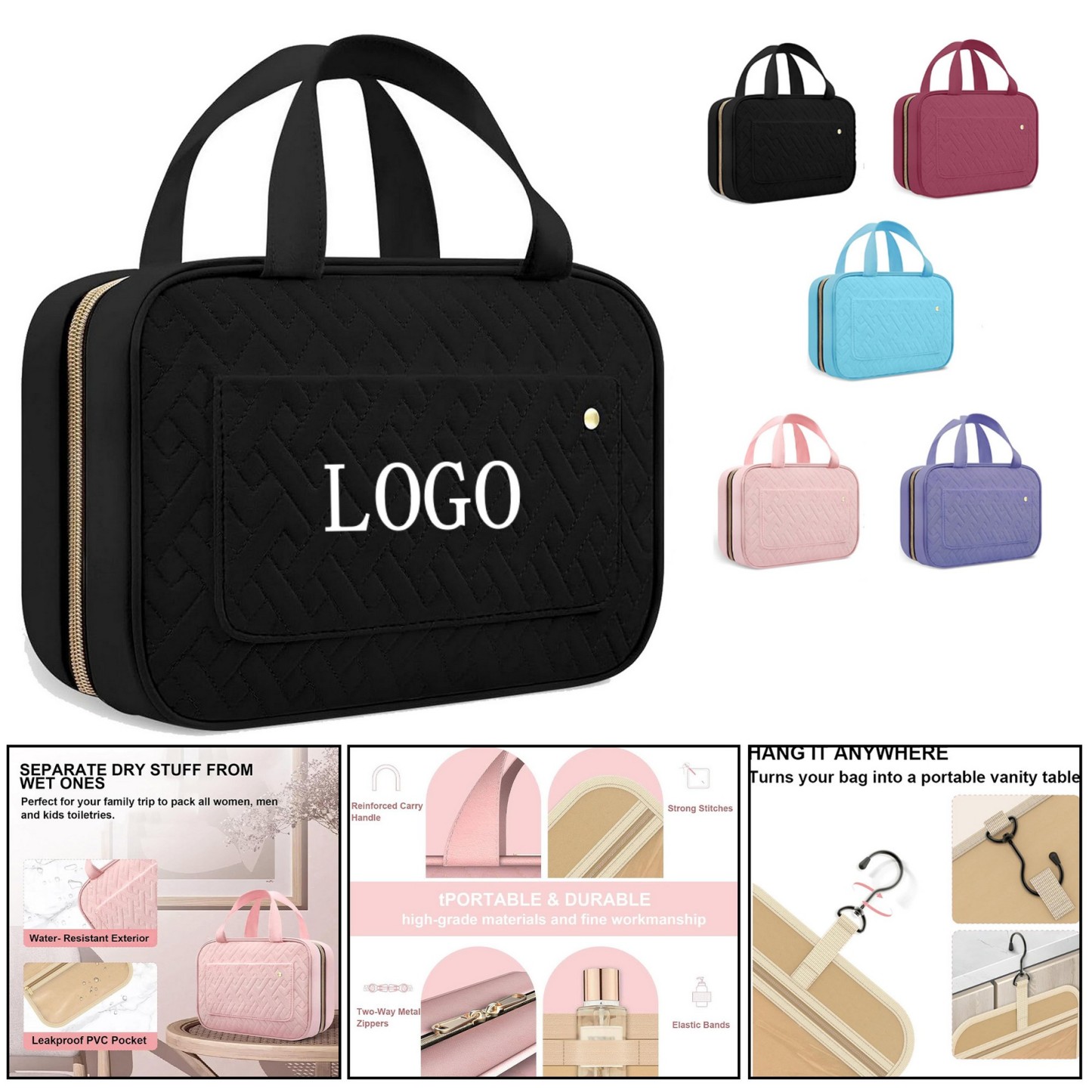 Unisex Hanging Travel Toiletry Bag