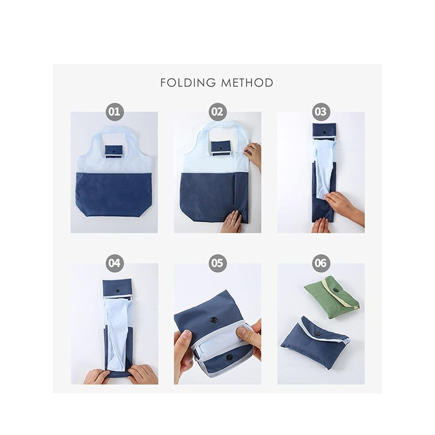 Recyclable Nylon Collapsible Tote Bag