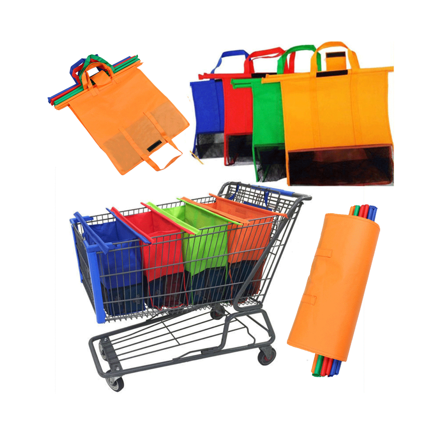Grocery Trolley Mesh Carry Ba