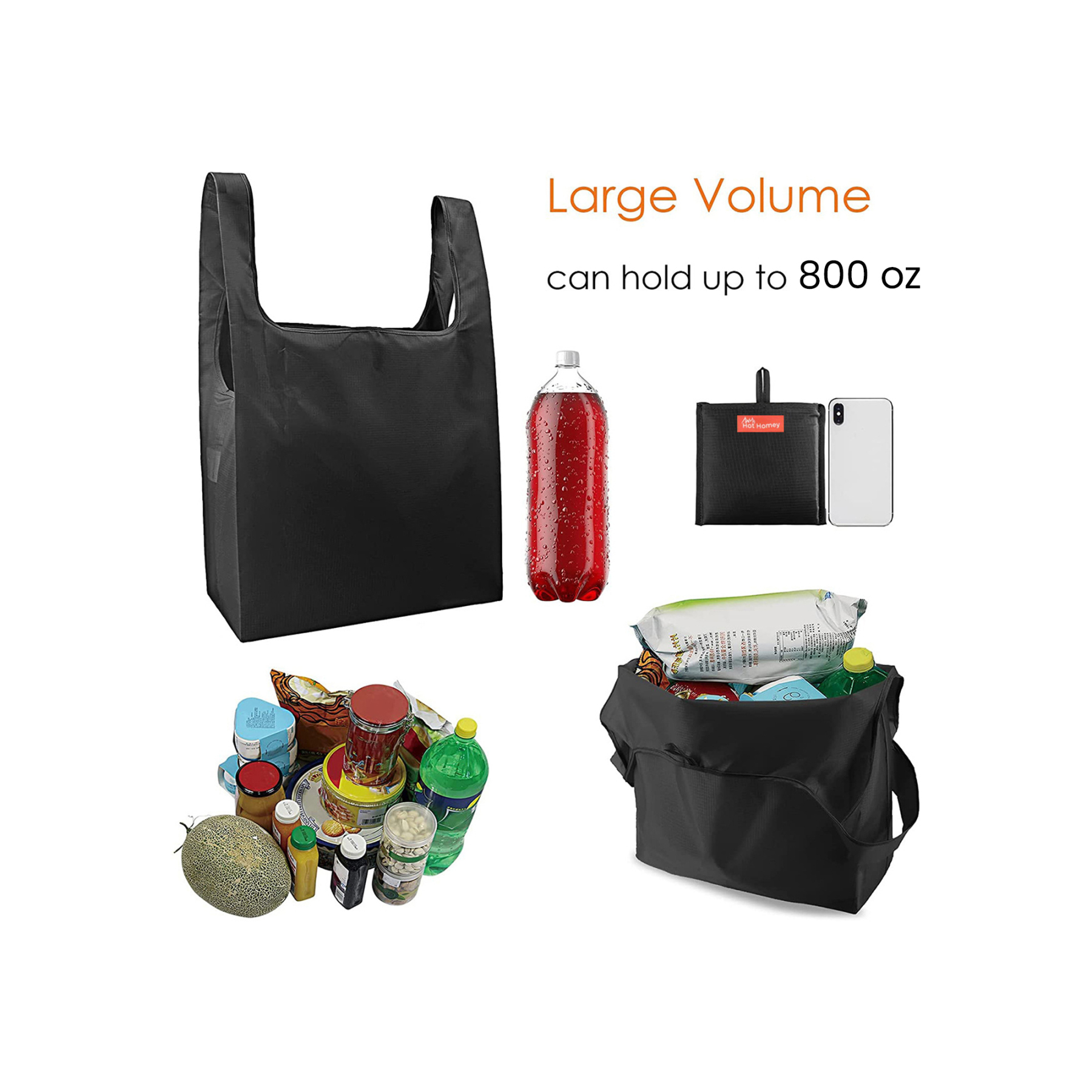 Basic Spacious Shopping Tote 