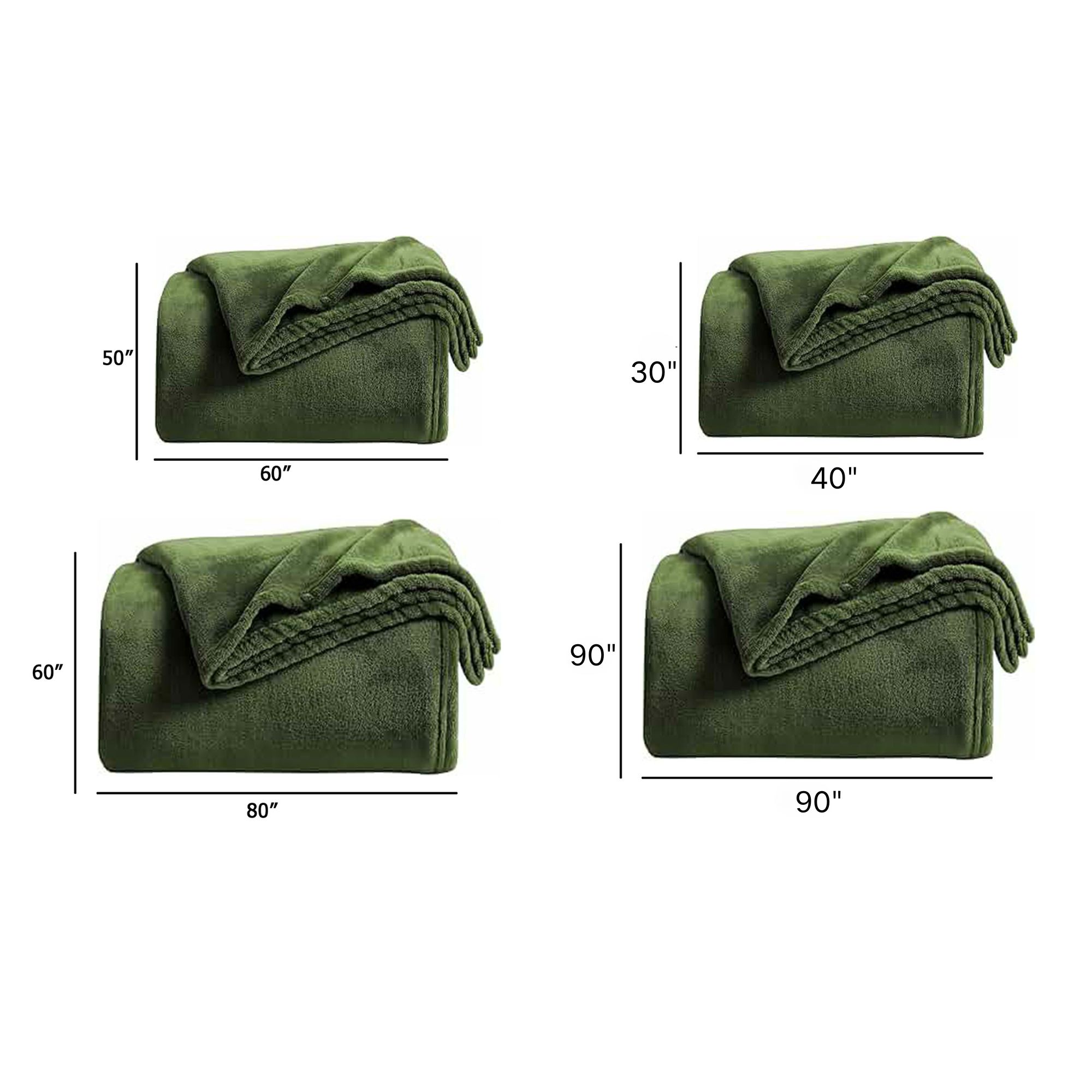 Featherlight Microfiber Fleece Throw Blanket