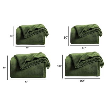 Featherlight Microfiber Fleece Throw Blanket