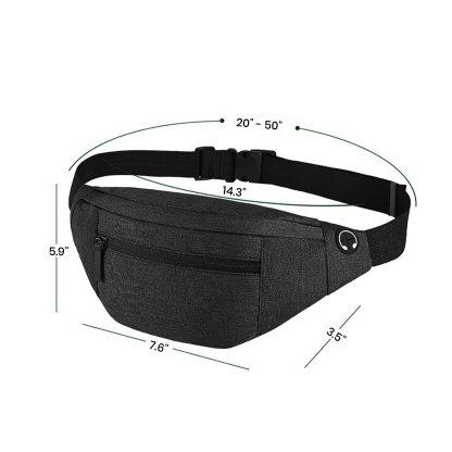 Waterproof crossbody waist bag