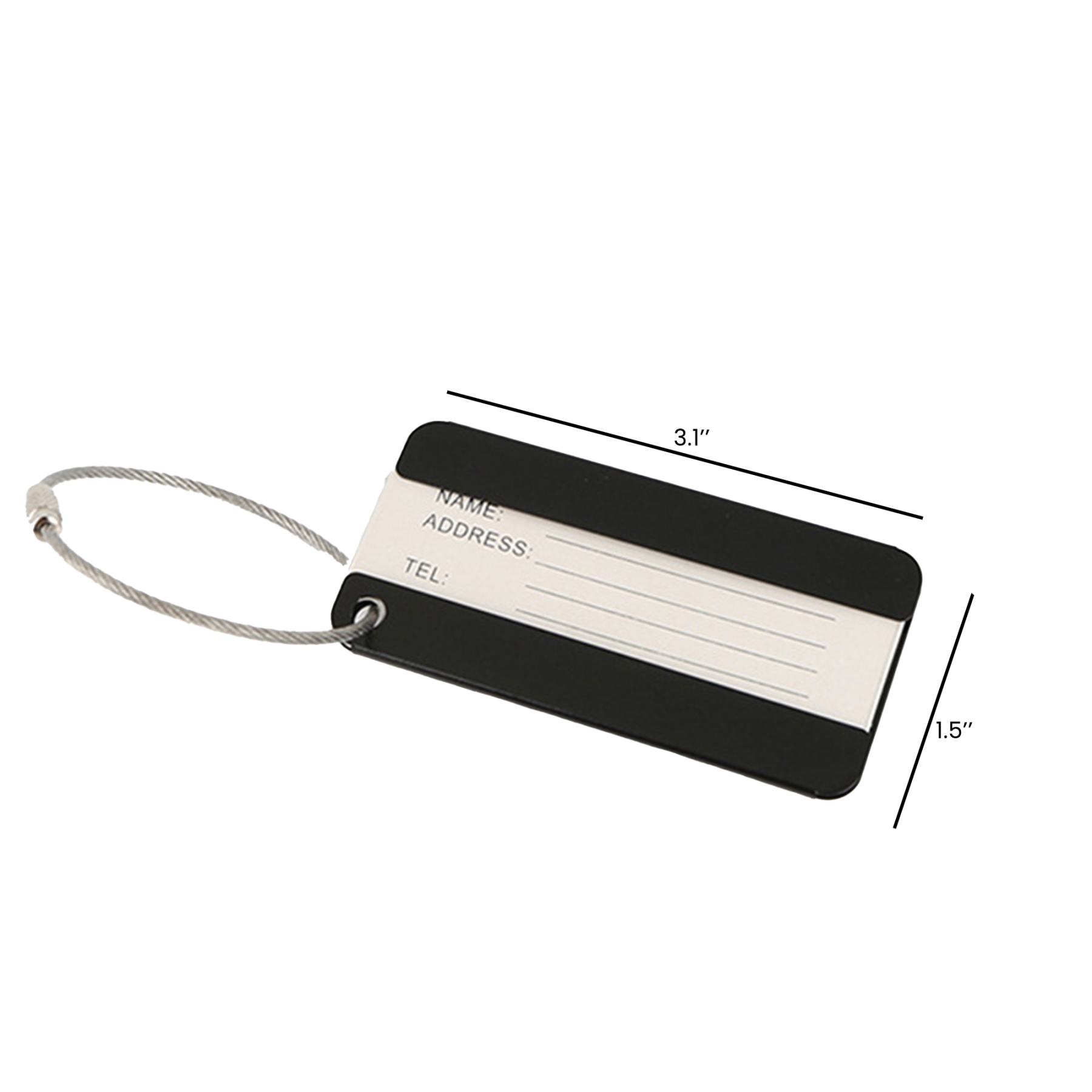 Aluminum Luggage Tag 