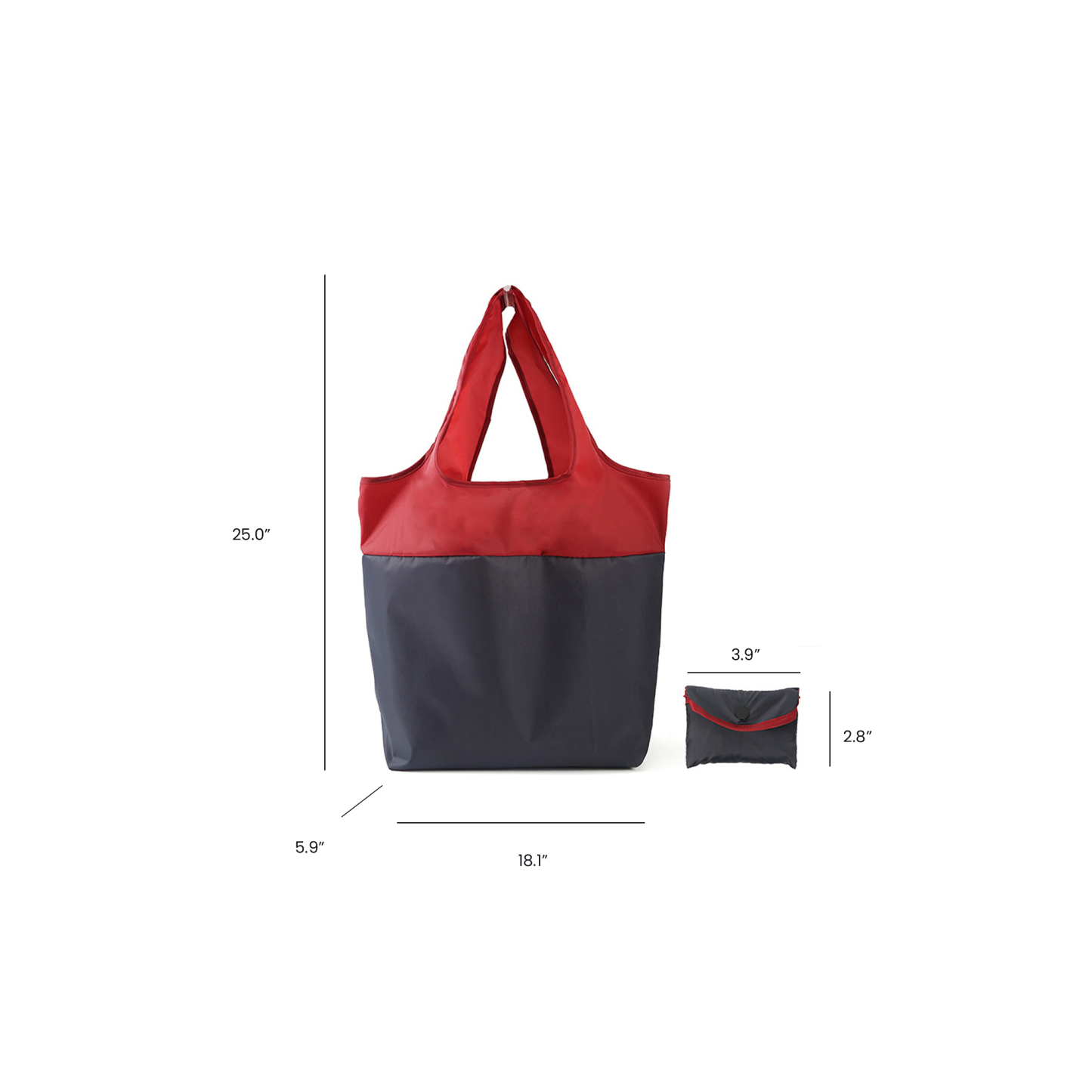 Recyclable Nylon Collapsible Tote Bag