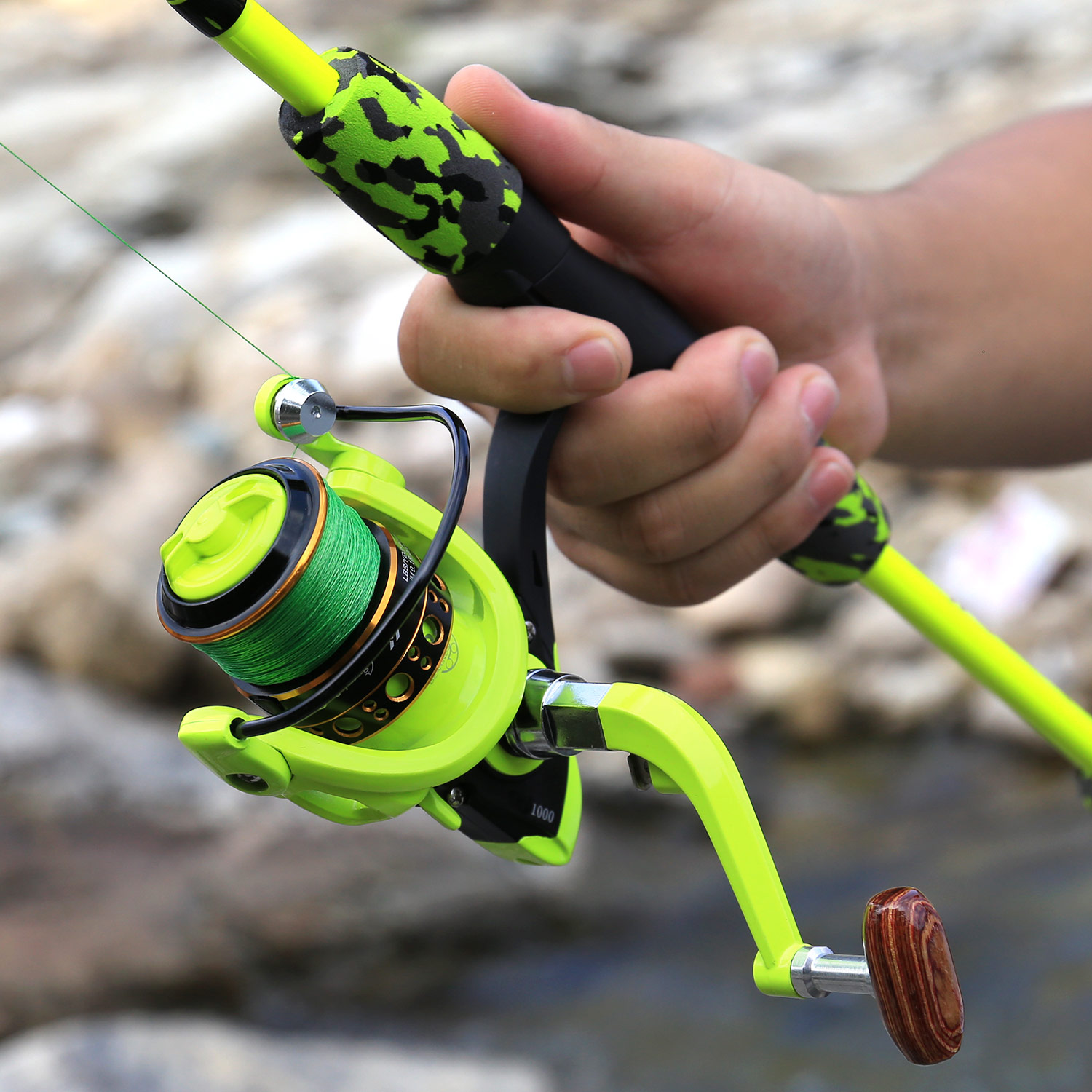 Conjunto de vara de pesca Suga Irã combinação de pesca para viagens