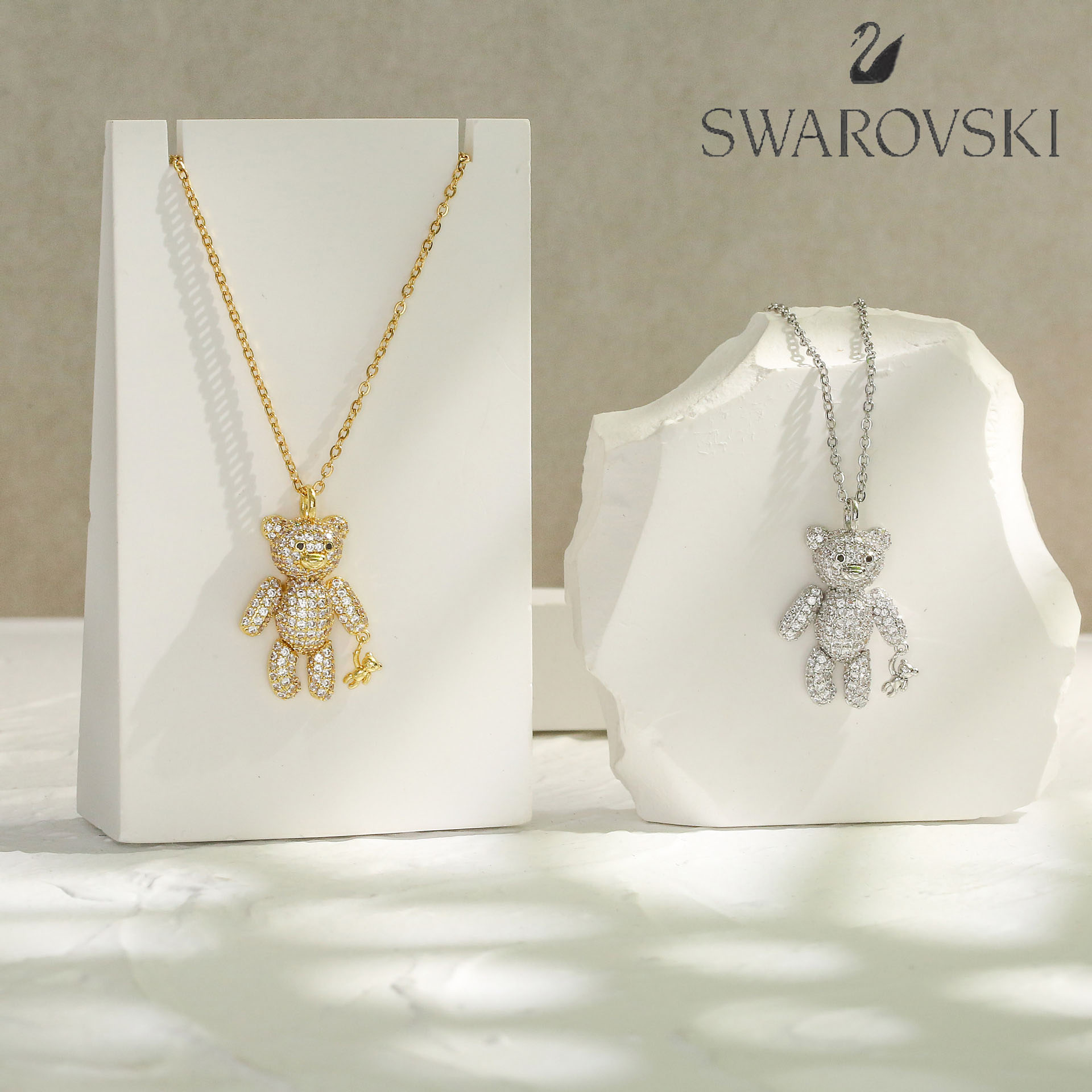 🔮💎Swarovski Diamond Bear karoliai🐻