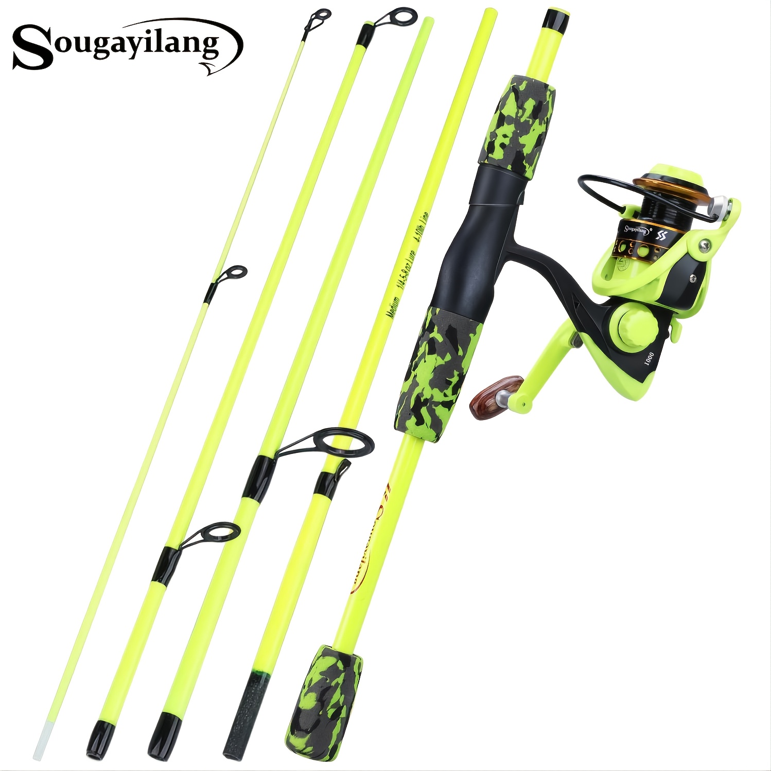 Conjunto de vara de pesca Suga Irã combinação de pesca para viagens