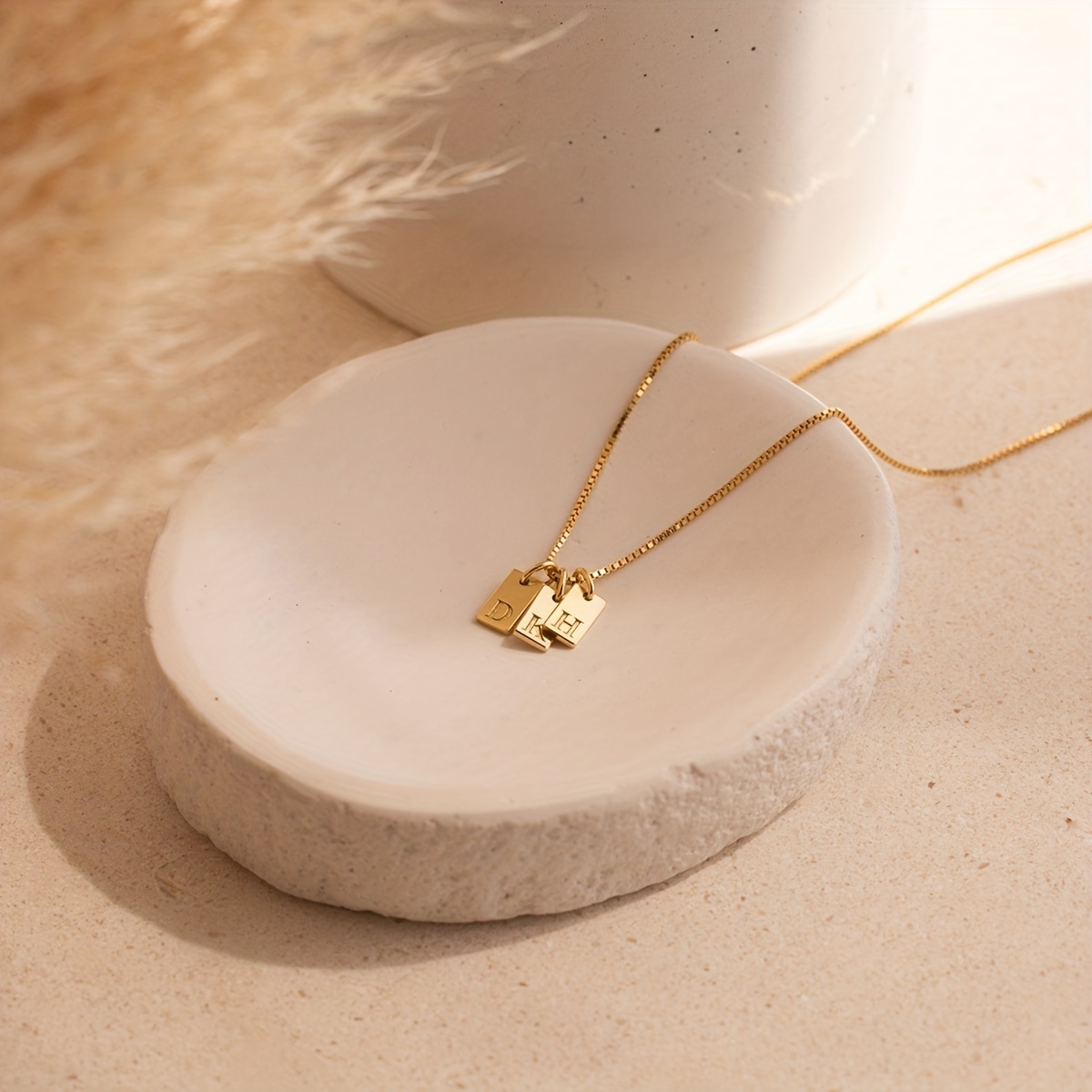 🎁 50% sleva na všechny produkty !🌟Náhrdelník s anglickými iniciálami Náhrdelník ze 14K zlata💫