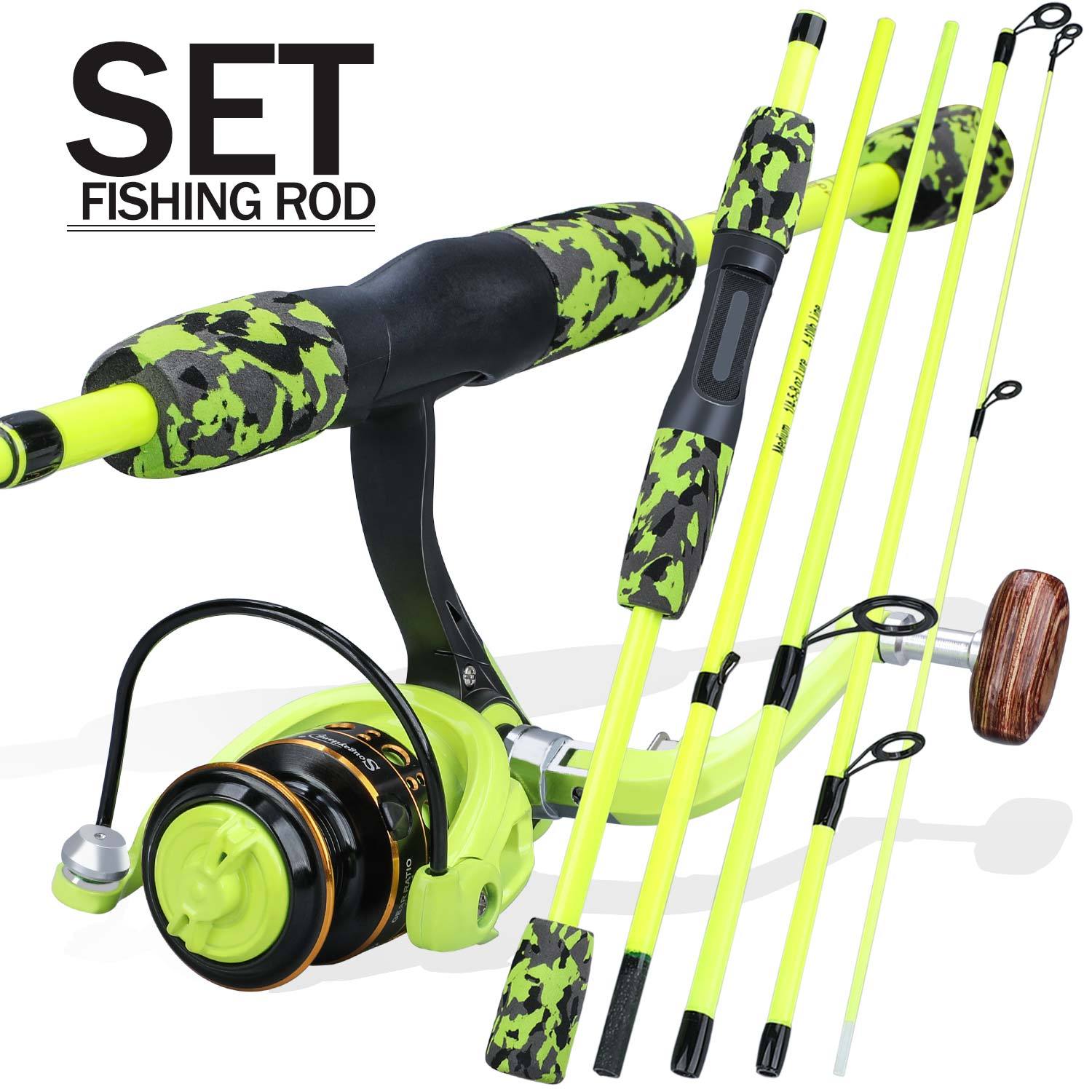 Conjunto de vara de pesca Suga Irã combinação de pesca para viagens
