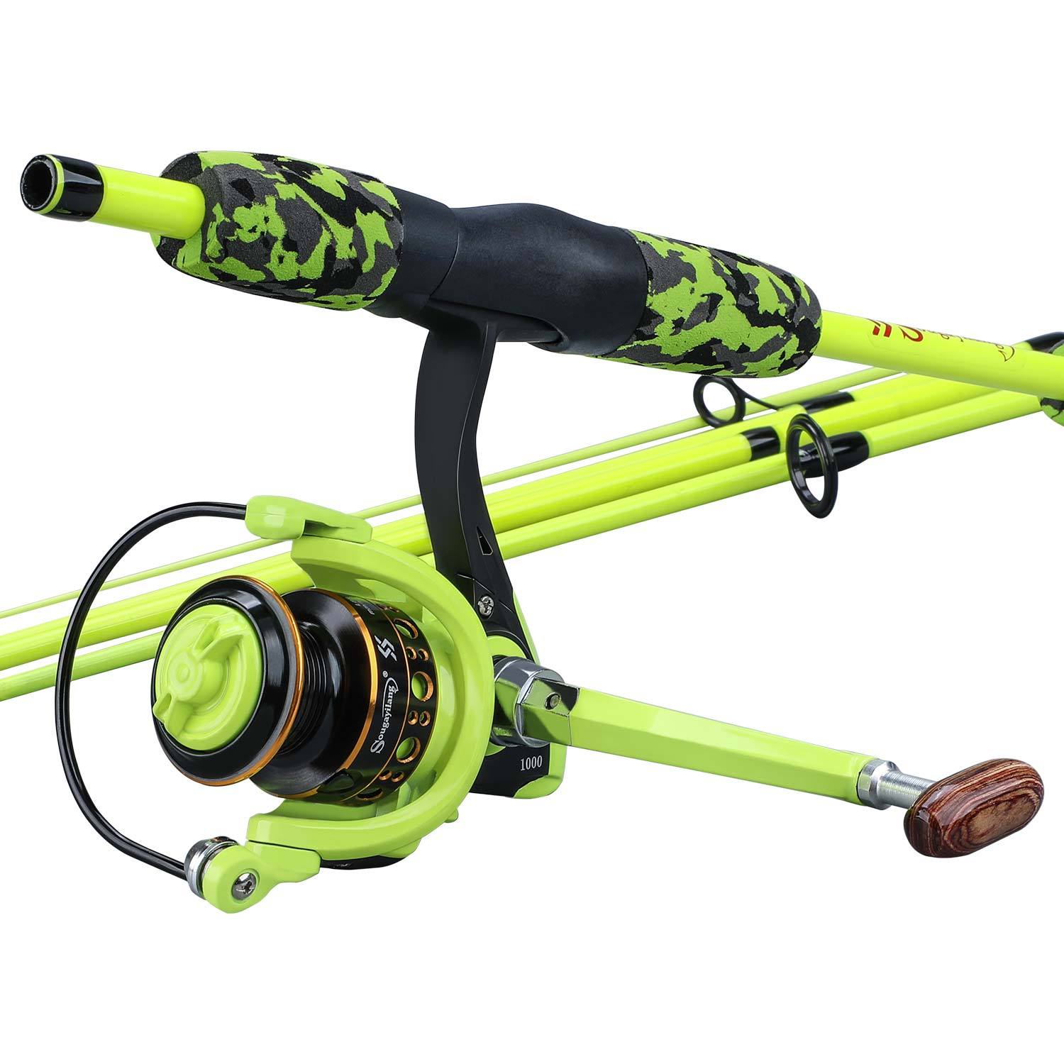 Conjunto de vara de pesca Suga Irã combinação de pesca para viagens