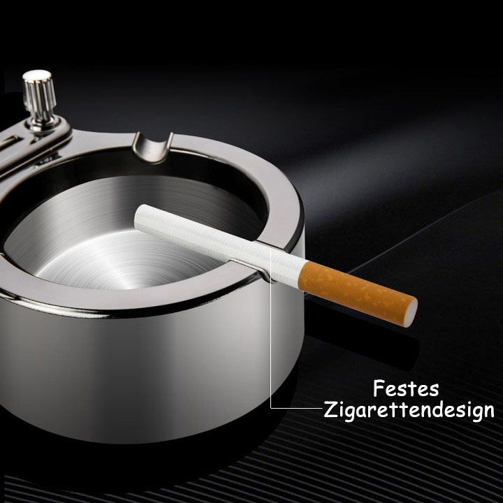 💥Stilvoller Metallaschenbecher mit integrierter Kunst (wird mit einem Streichholzheizer geliefert)